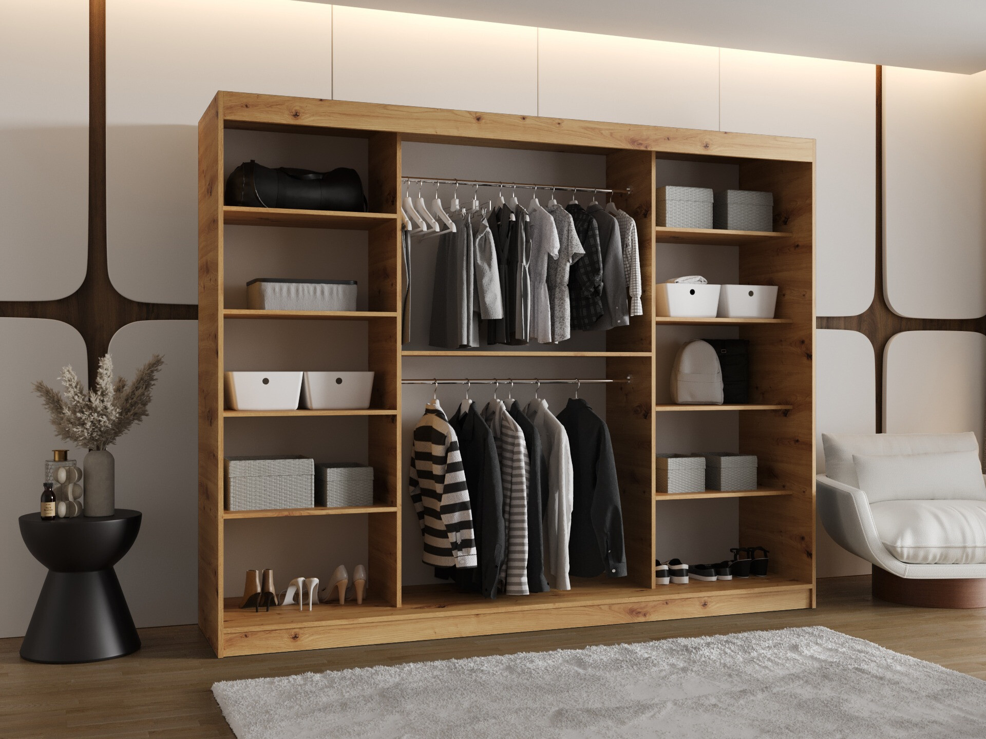 Wardrobe Hartford 497 (Artisan oak)