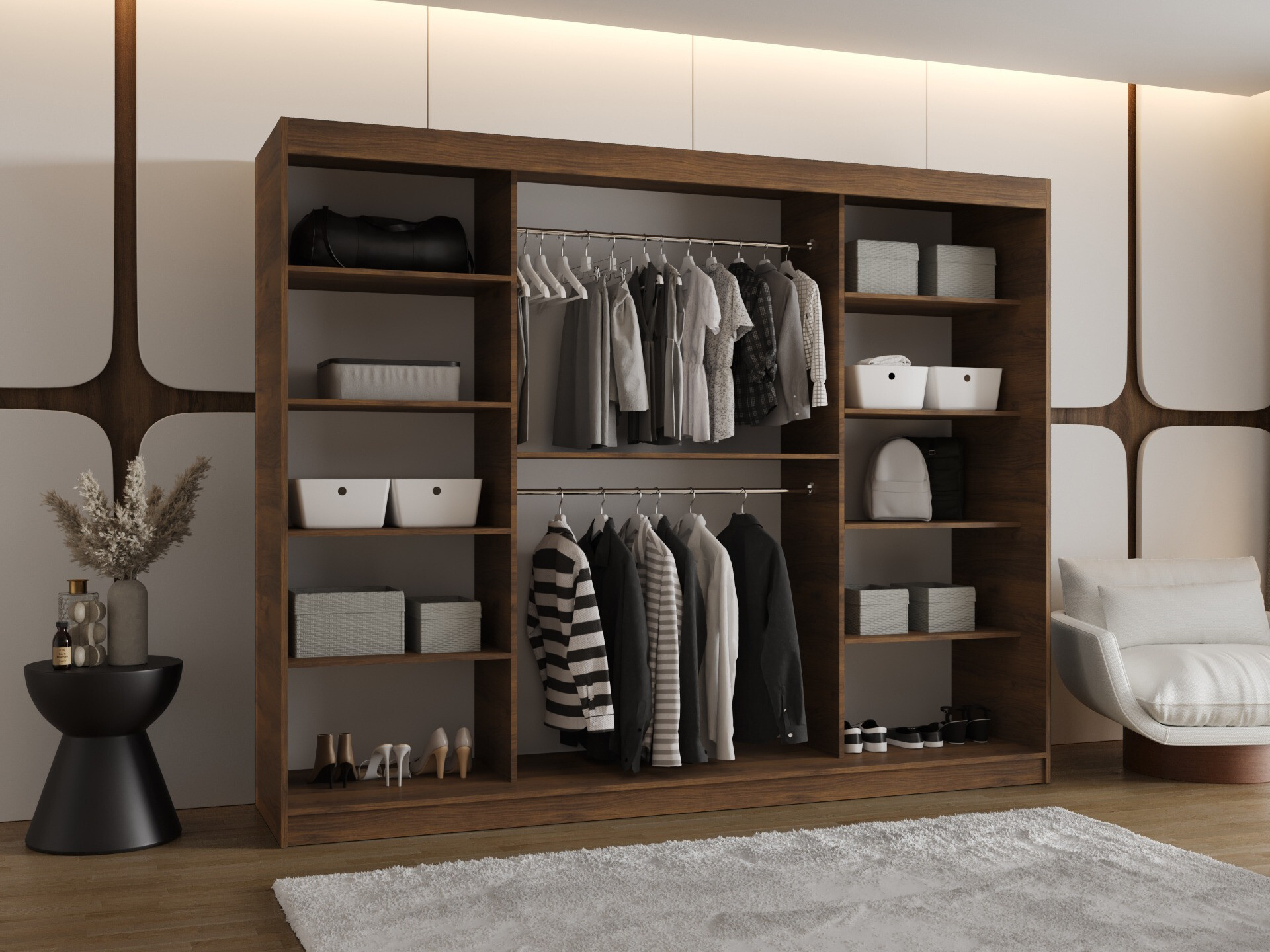 Wardrobe Hartford 497 (Walnut)
