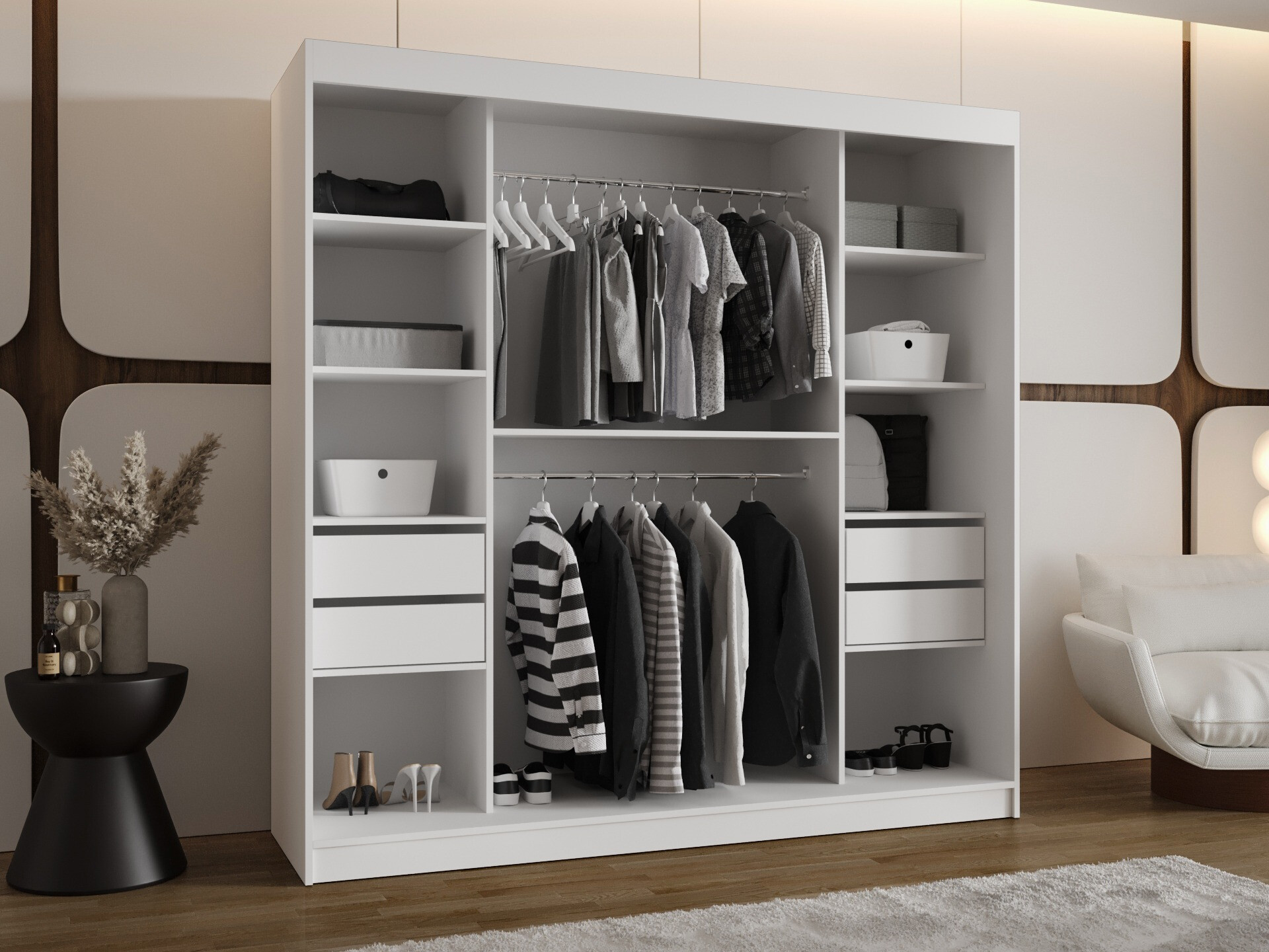 Wardrobe Hartford 499 (White)
