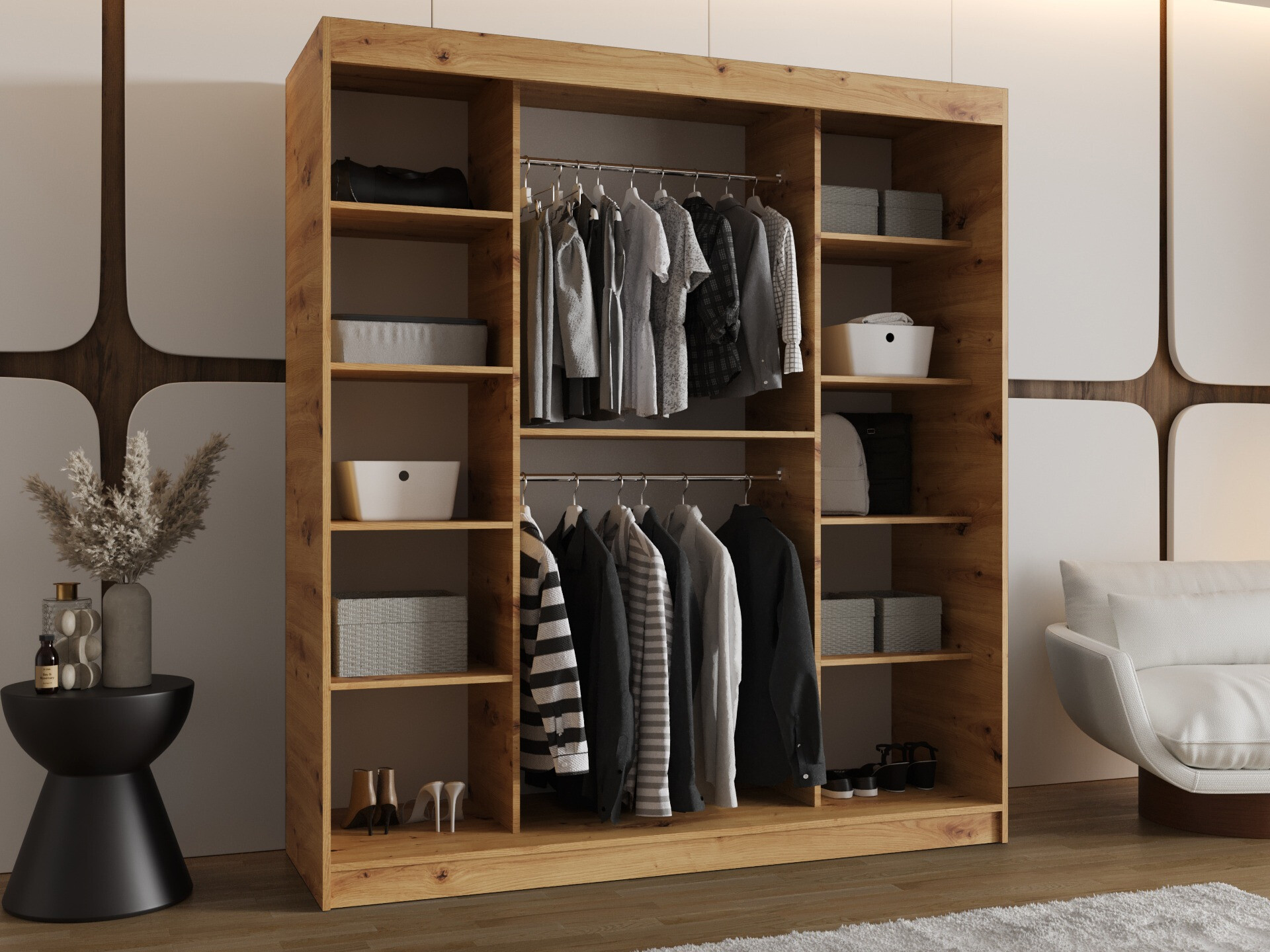 Wardrobe Hartford 500 (Artisan oak)