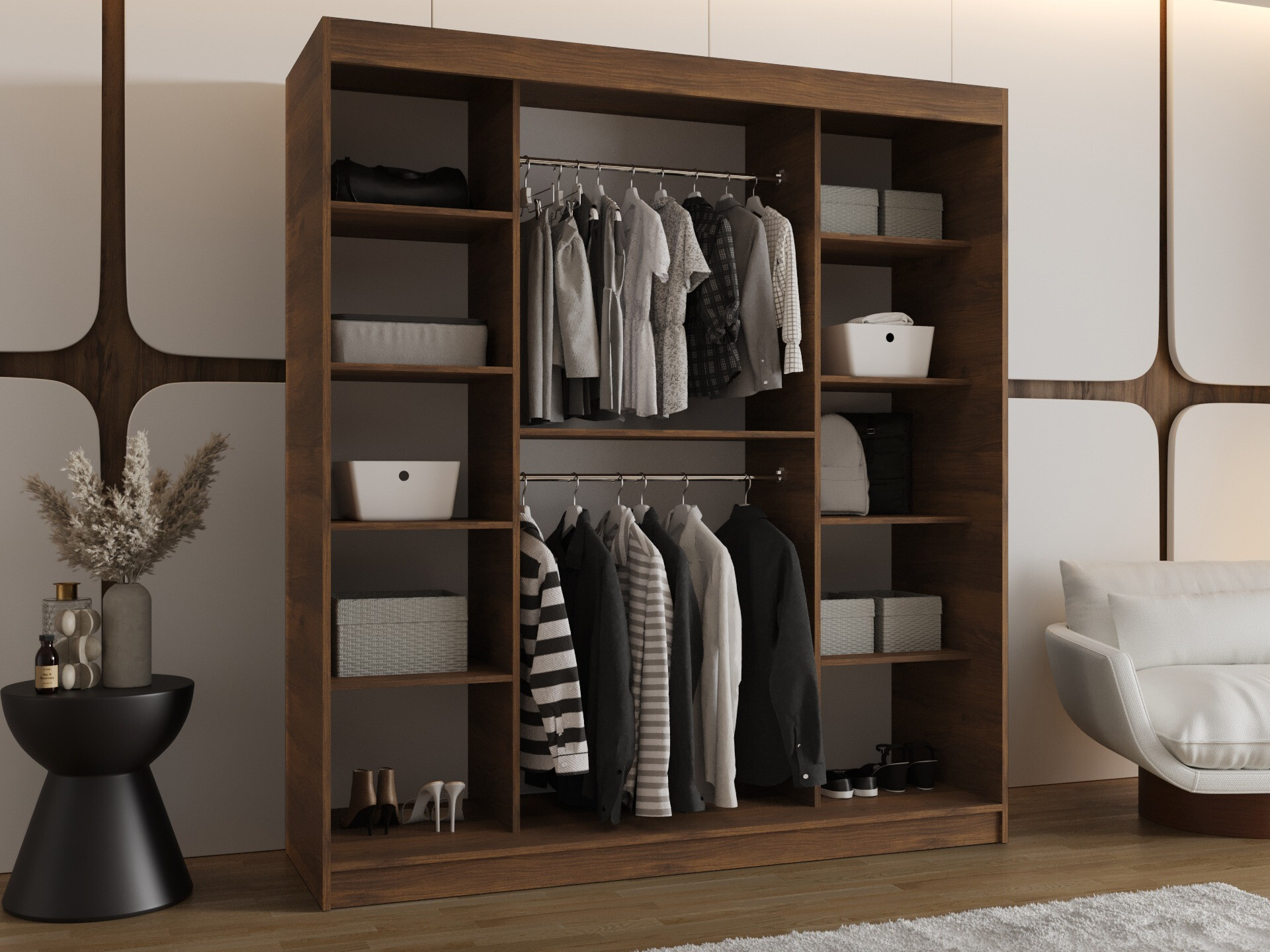 Wardrobe Hartford 500 (Walnut)