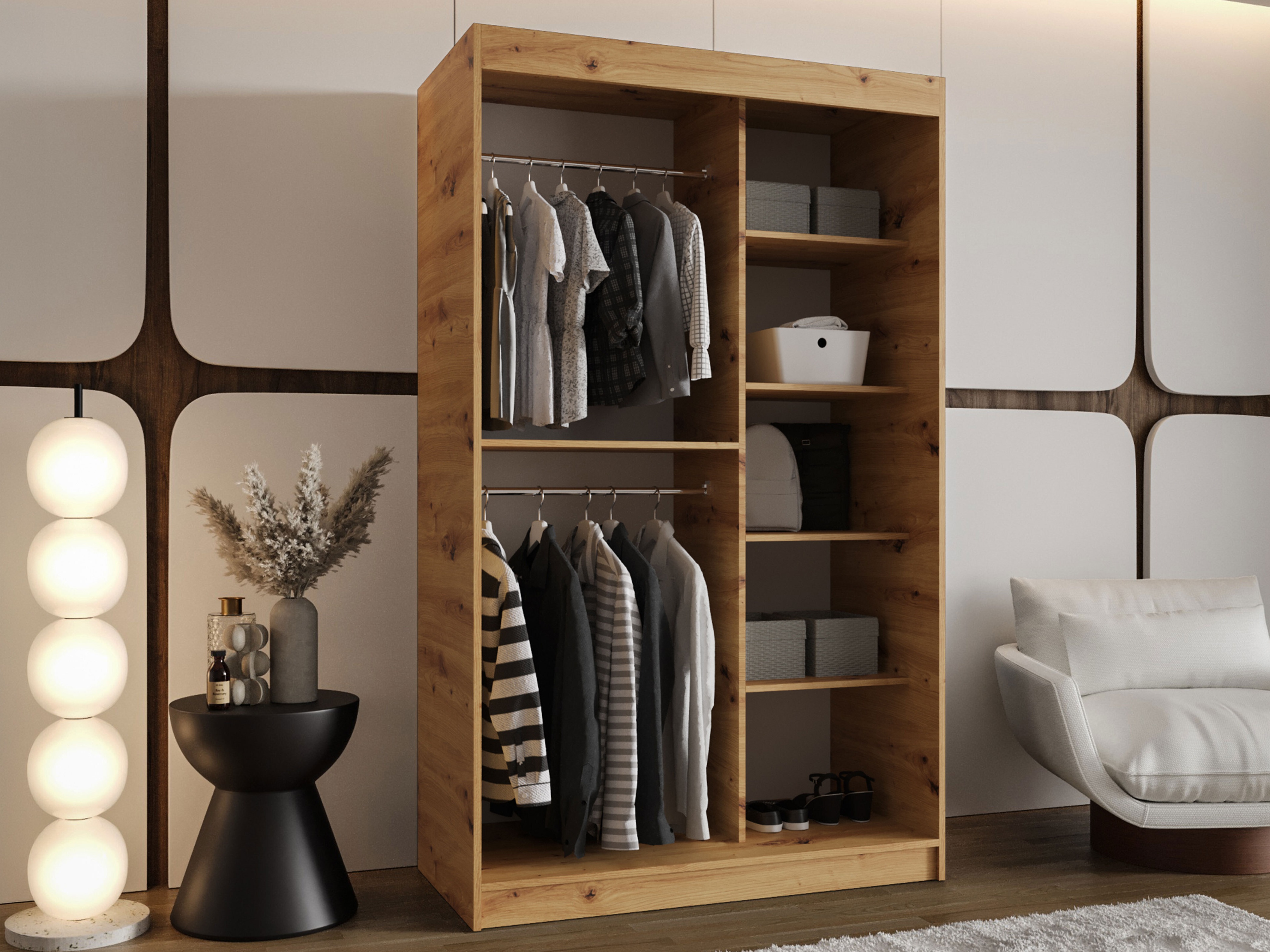 Wardrobe Hartford 501 (Artisan oak)