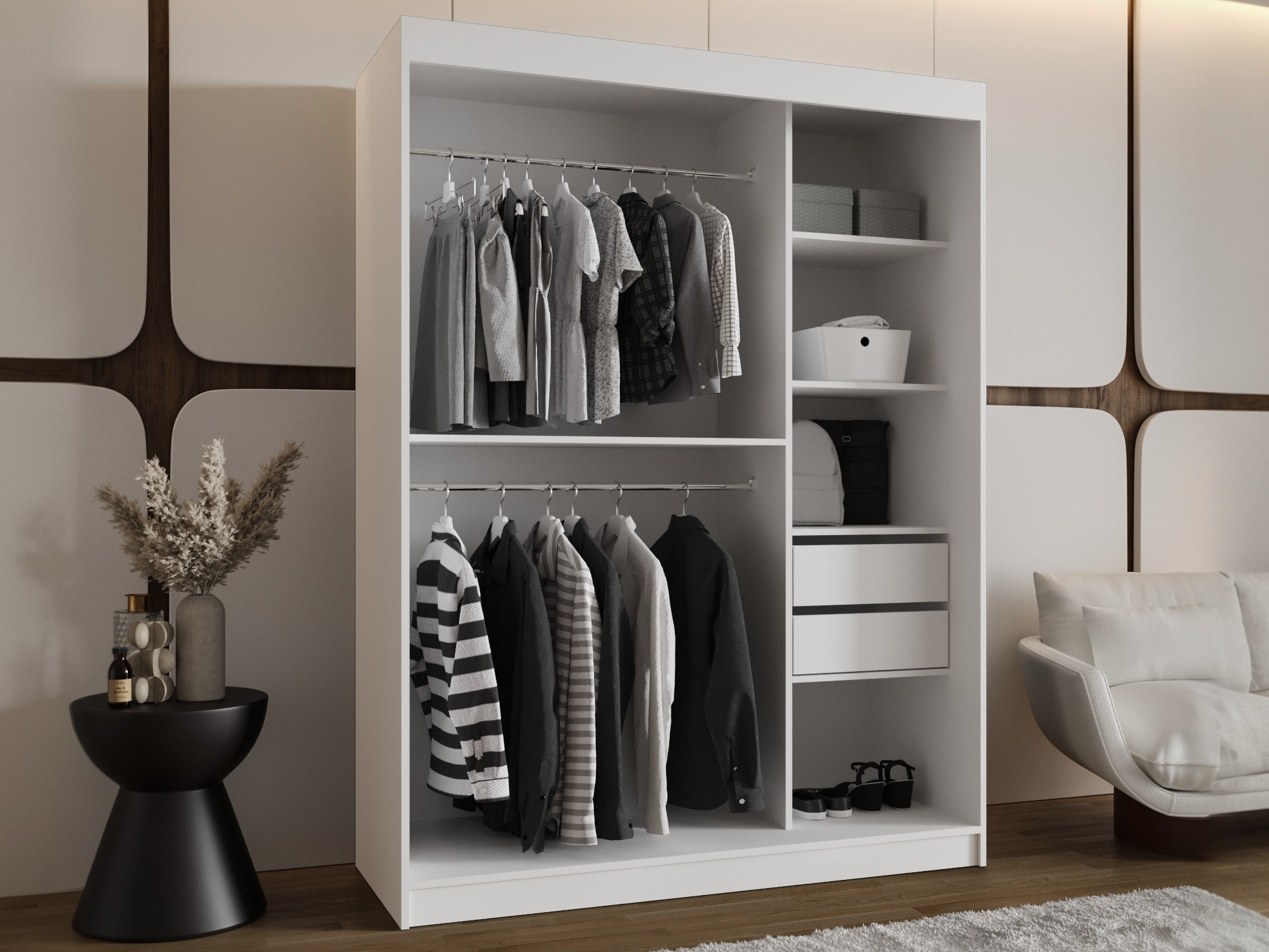 Wardrobe Hartford 502 (White)