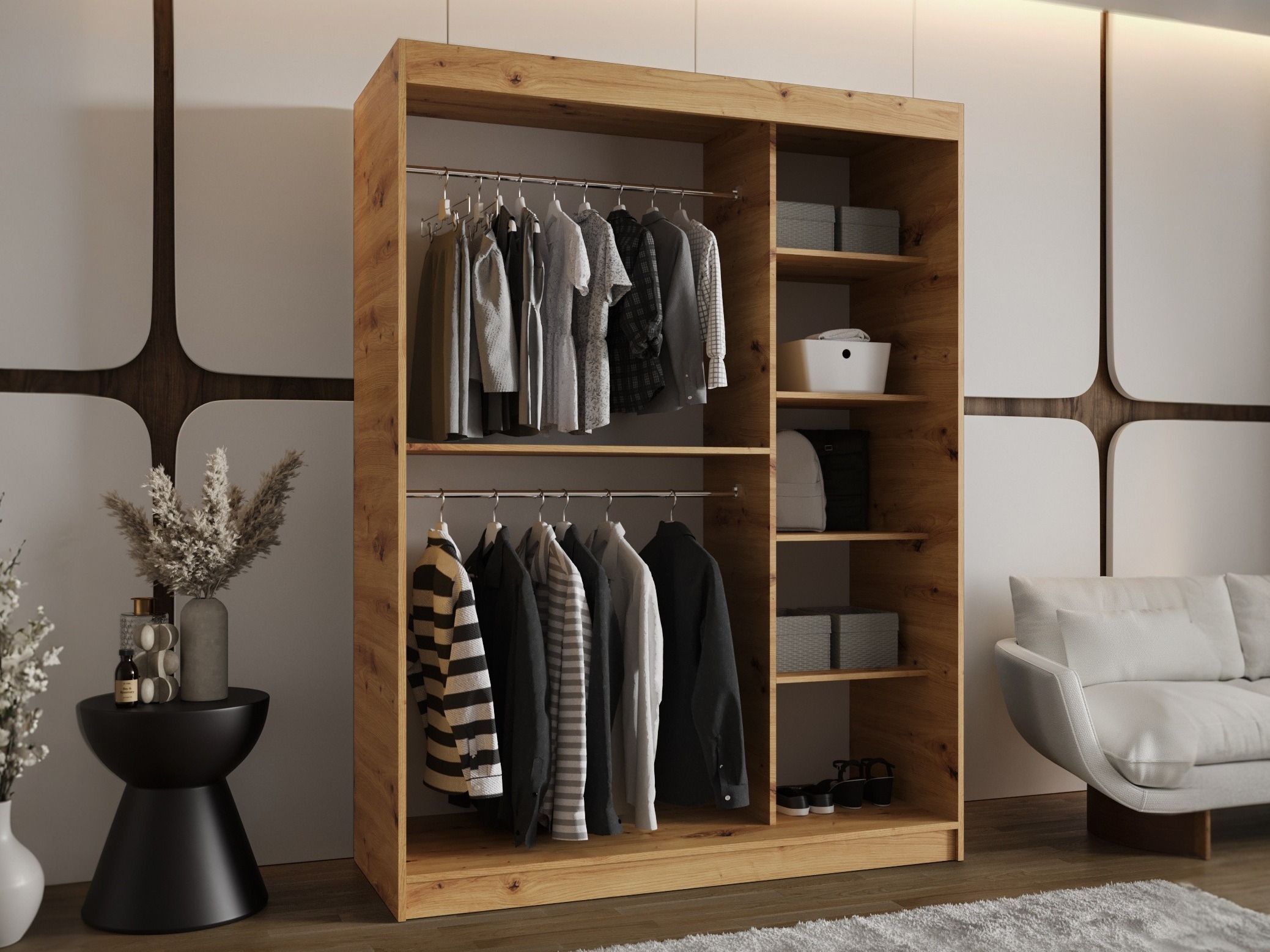 Wardrobe Hartford 503 (Artisan oak)