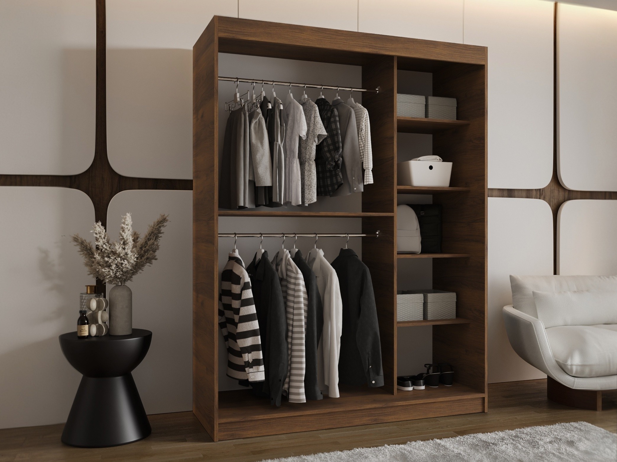 Wardrobe Hartford 503 (Walnut)