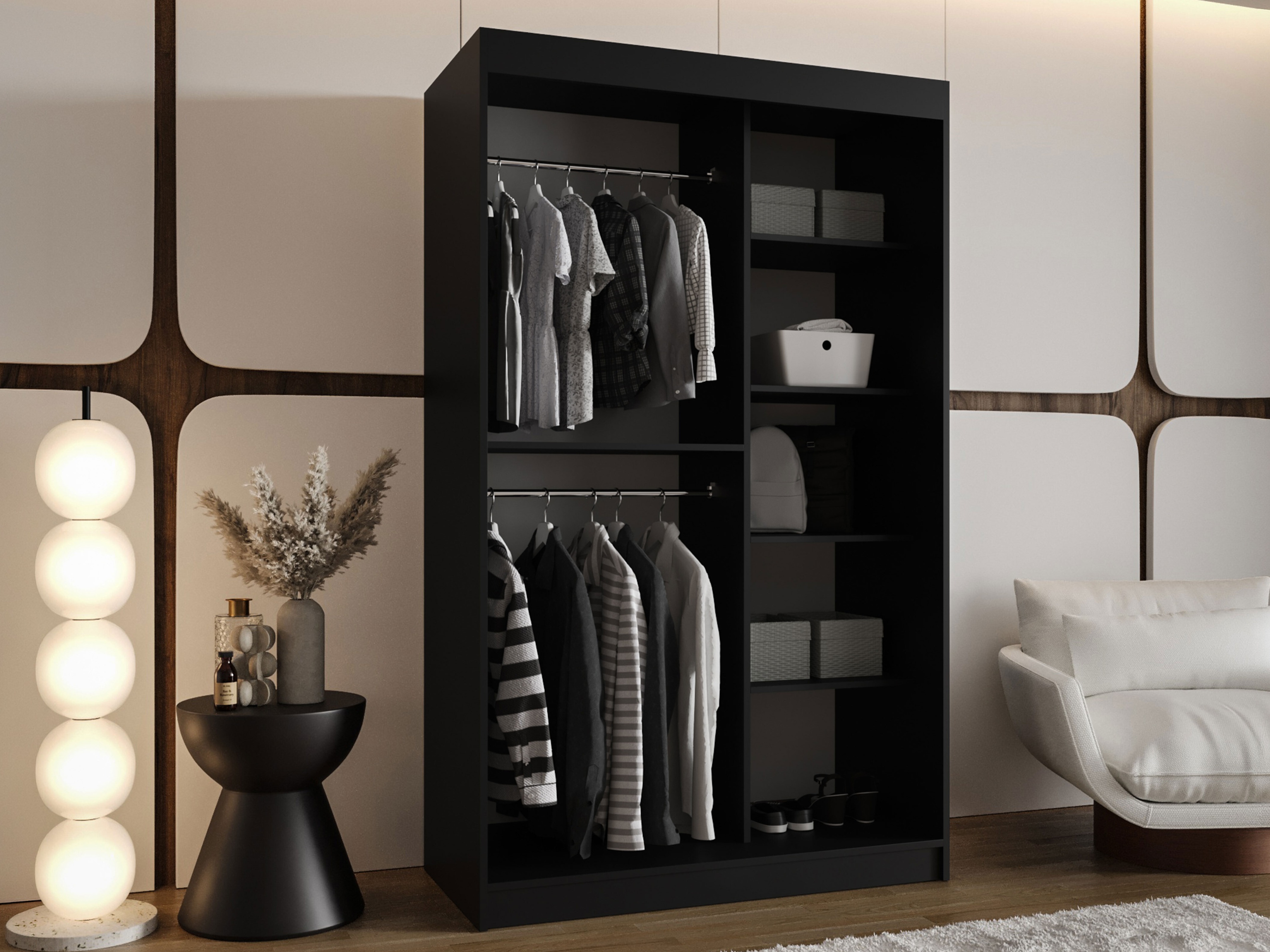 Wardrobe Hartford 504 (Black)