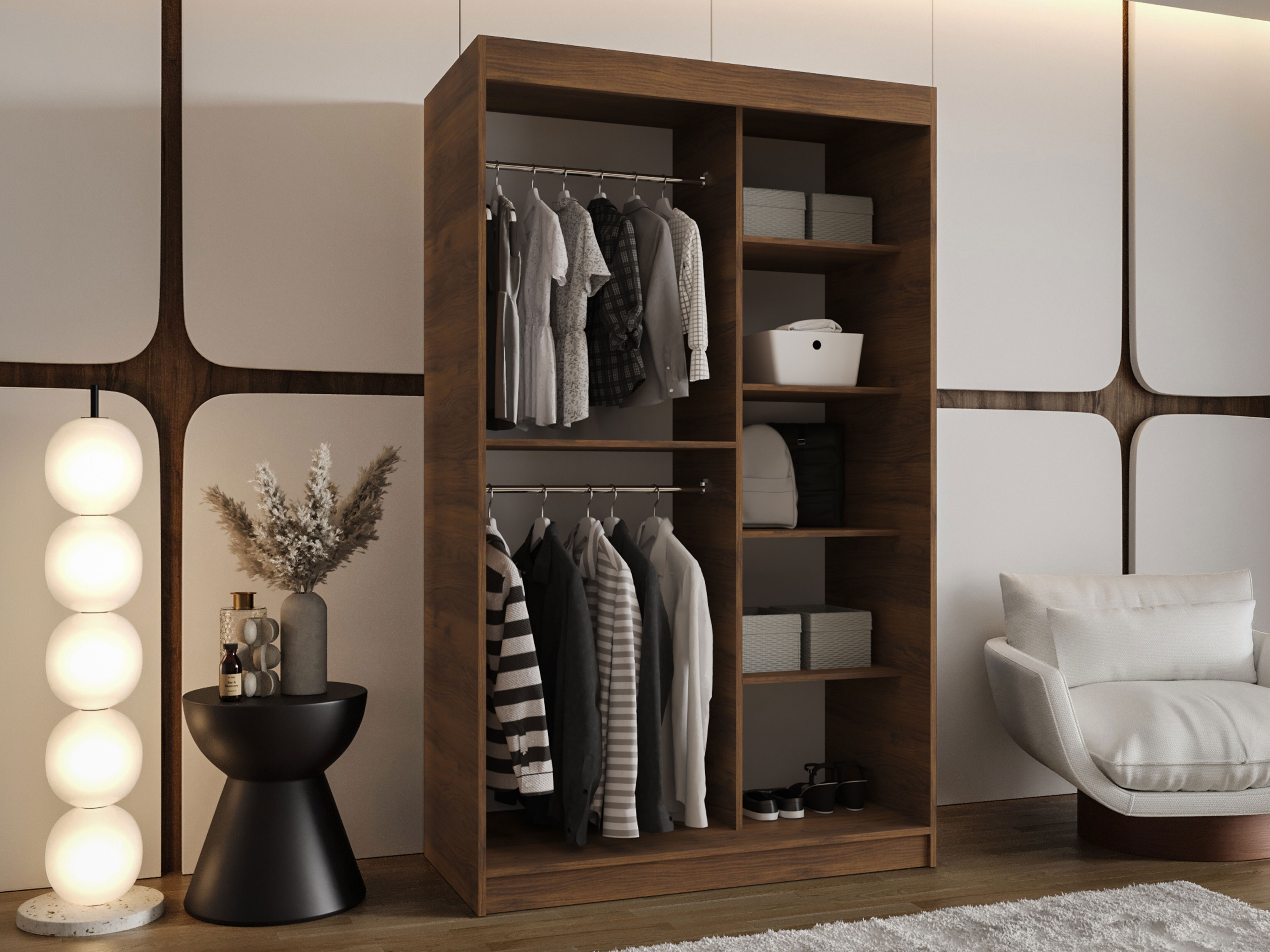 Wardrobe Hartford 504 (Walnut)