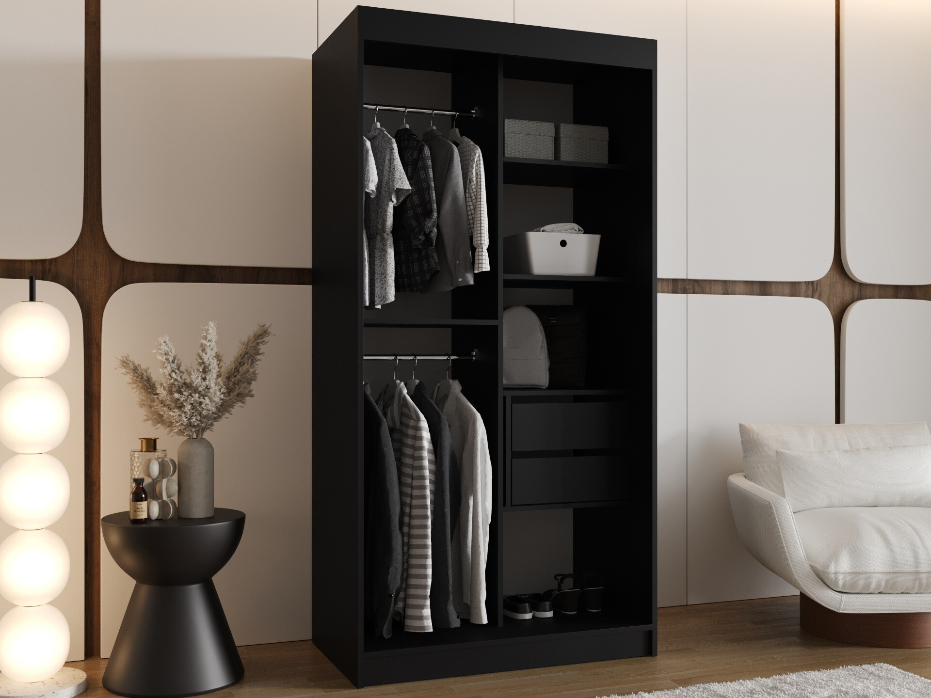 Wardrobe Hartford 505 (Black)