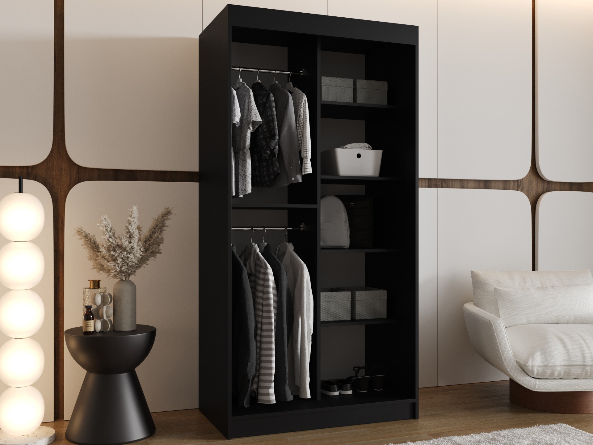 Wardrobe Hartford 505 (Black)