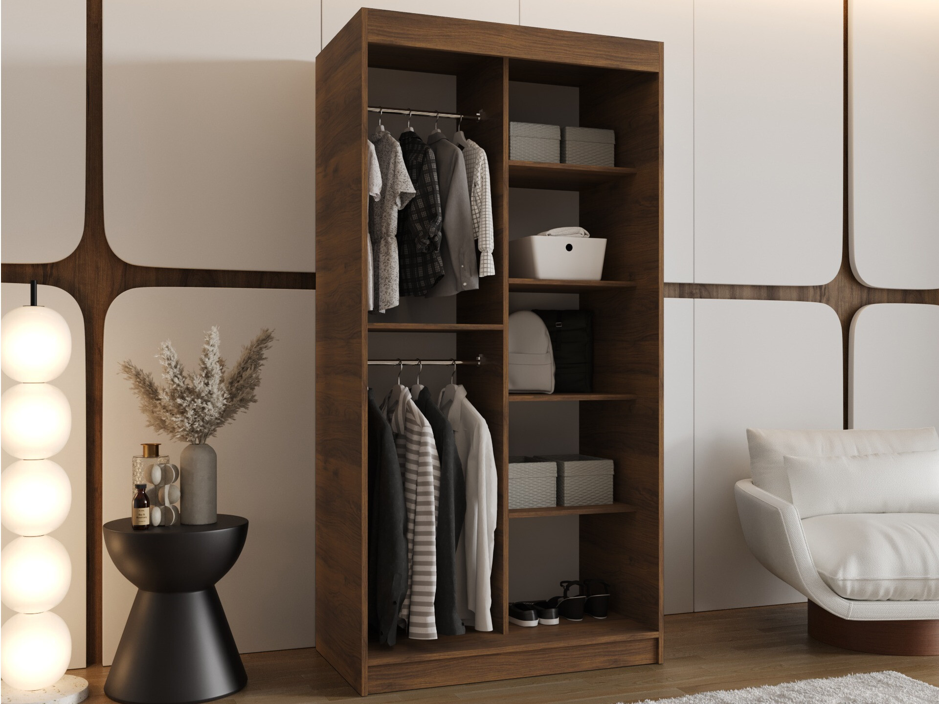 Wardrobe Hartford 505 (Walnut)