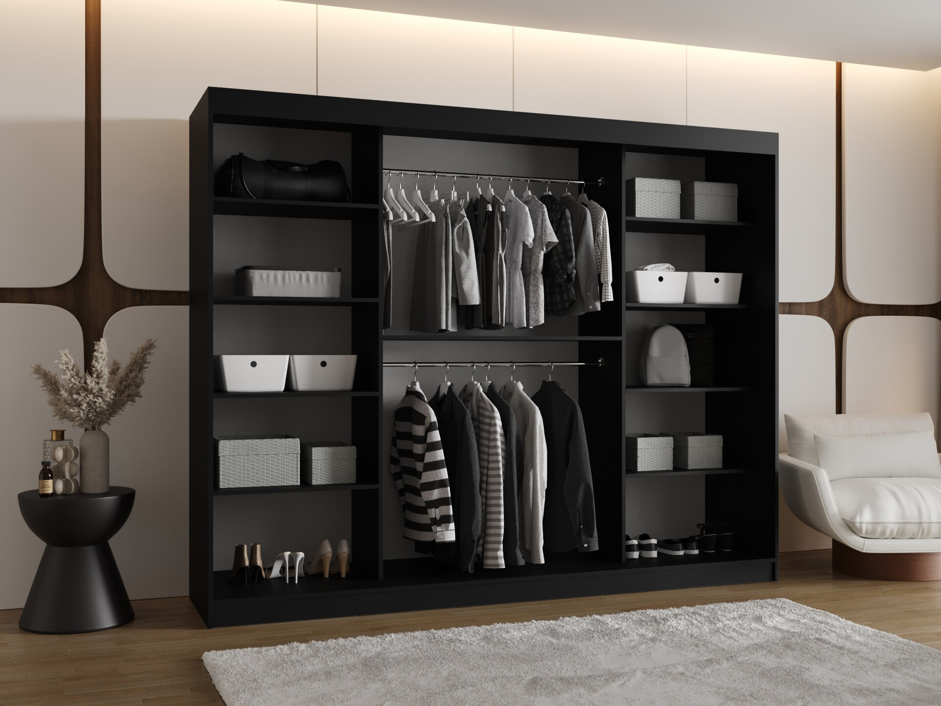 Wardrobe Hartford 508 (Black)