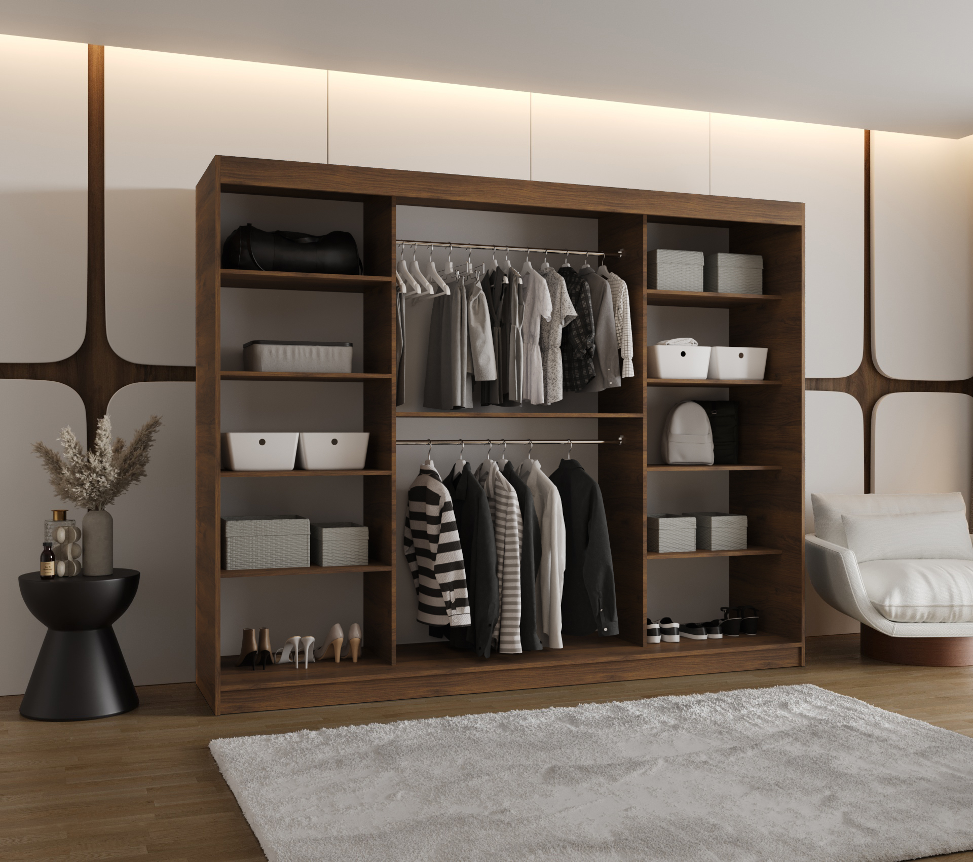 Wardrobe Hartford 508 (Walnut)