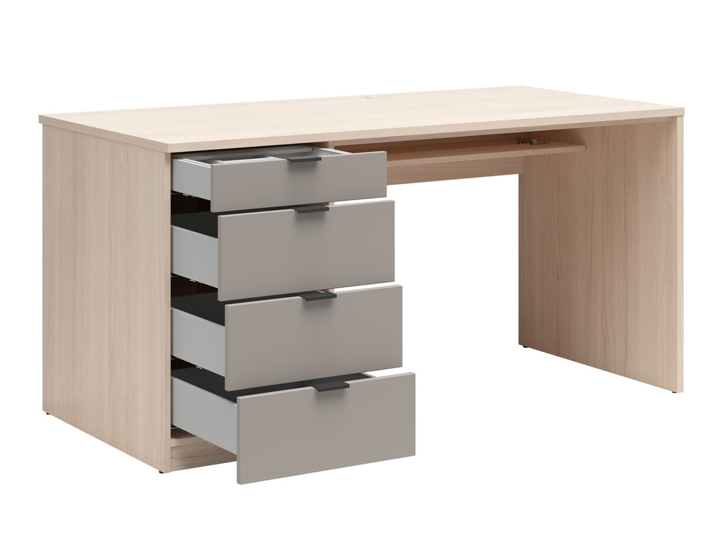 Desk Boston 781 (Light oak + Basalt)