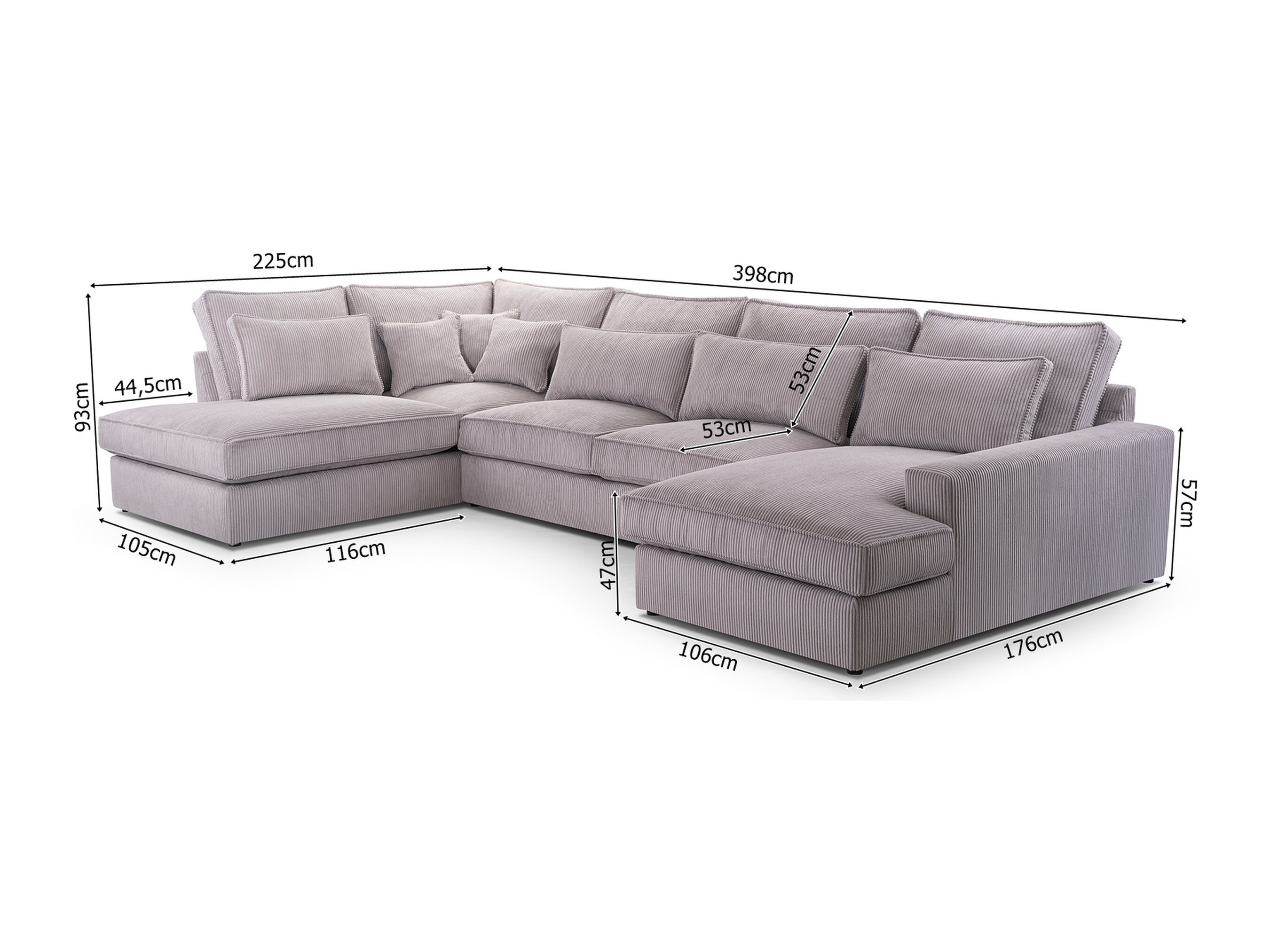 Corner sofa Lufkin 139 (Lincoln 03)