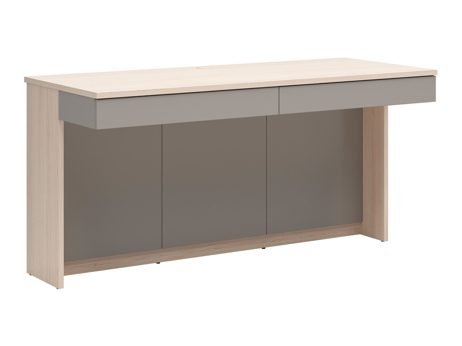 Desk Boston 785 (Light oak + Basalt)