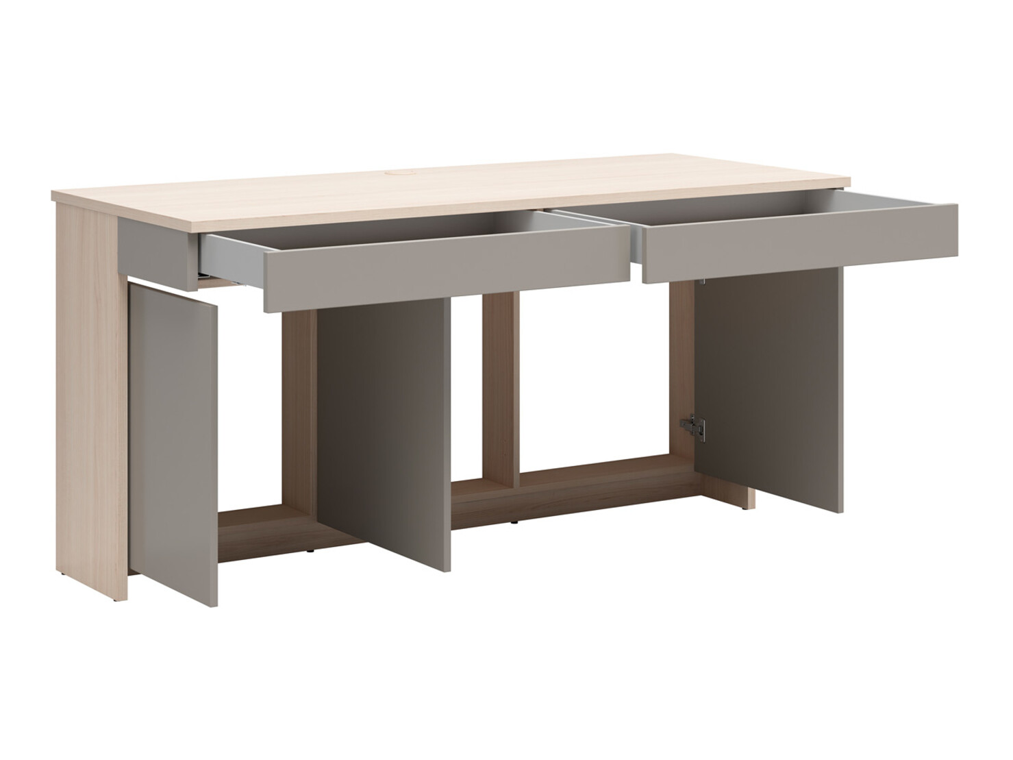 Desk Boston 785 (Light oak + Basalt)