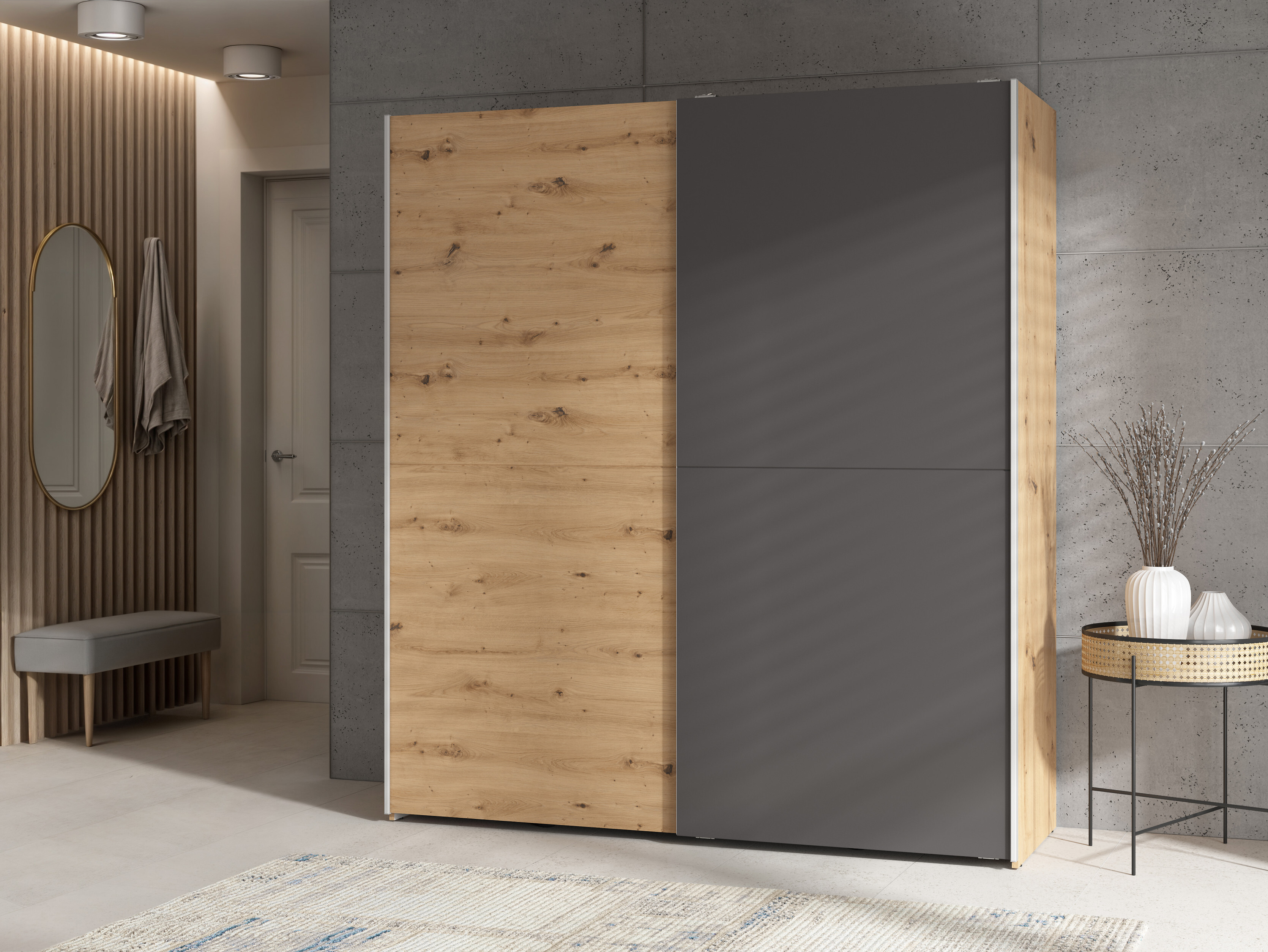 Wardrobe Boston 791 (Artisan oak)