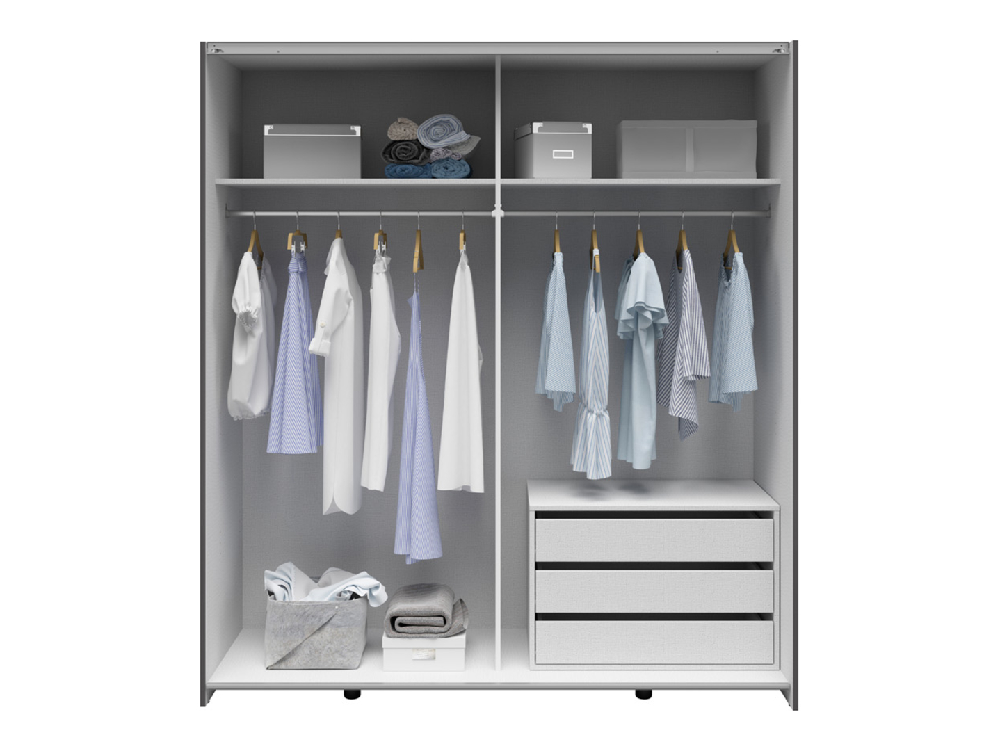 Wardrobe Boston 791 (Graphite)