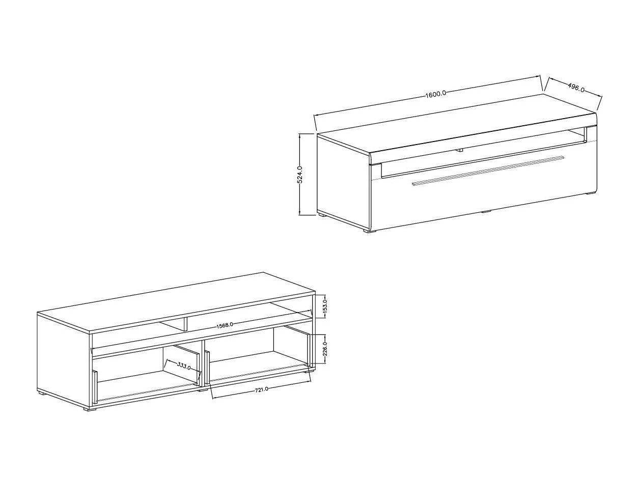 TV stand Ophsalu 104 (Grandson oak)