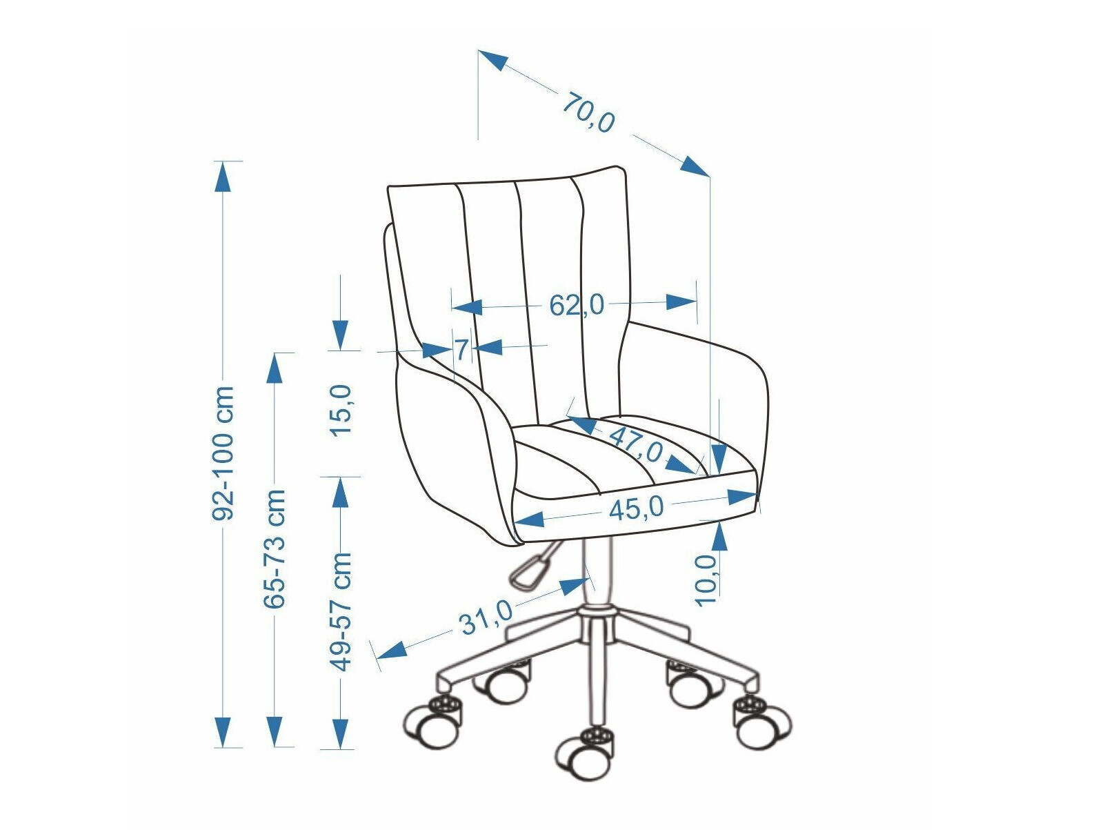 Office chair Houston 2183 (Beige)