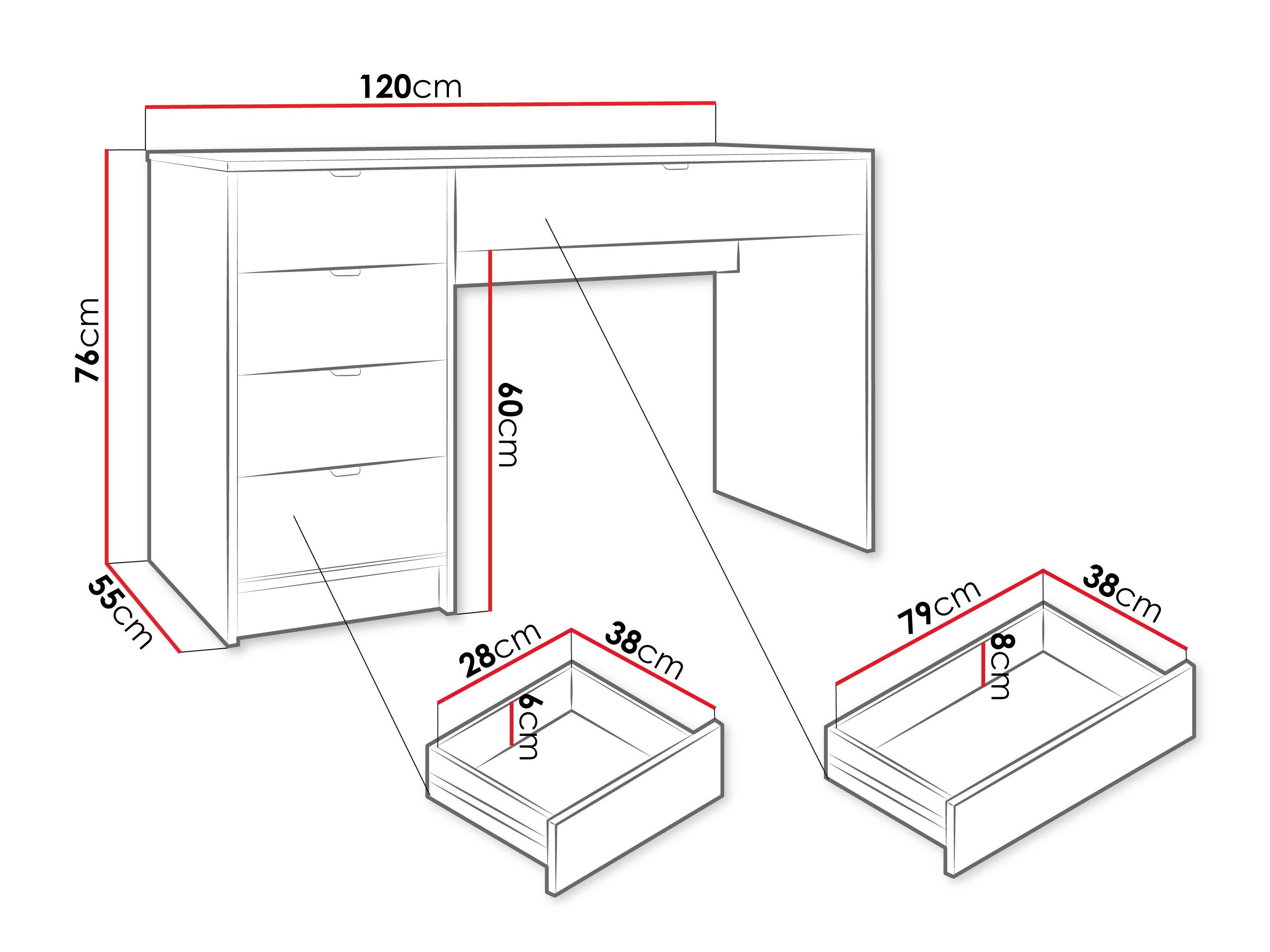 Desk Comfivo Papilio (Walnut)