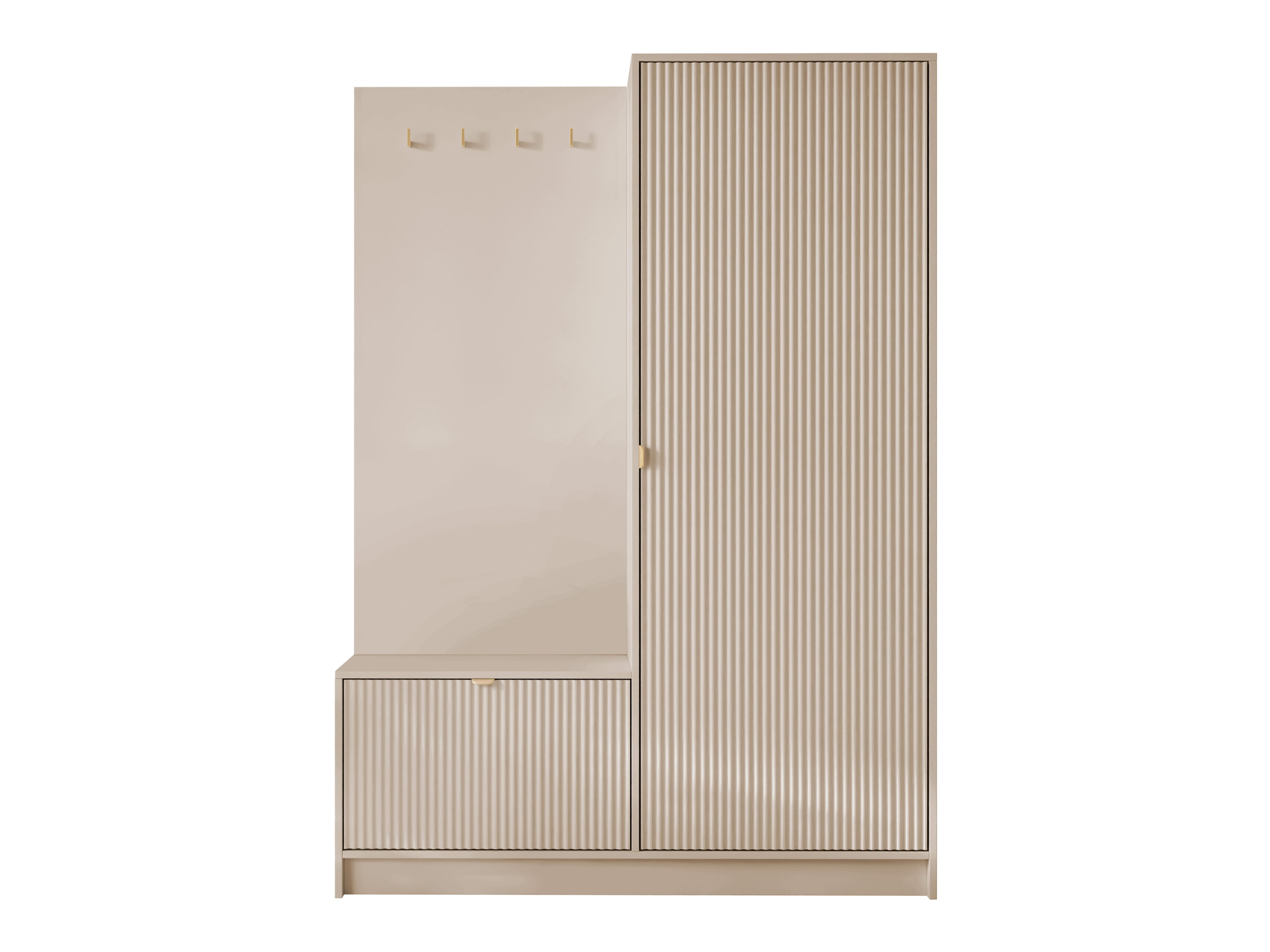 Hallway set Comfivo Larmire 128 (Beige)