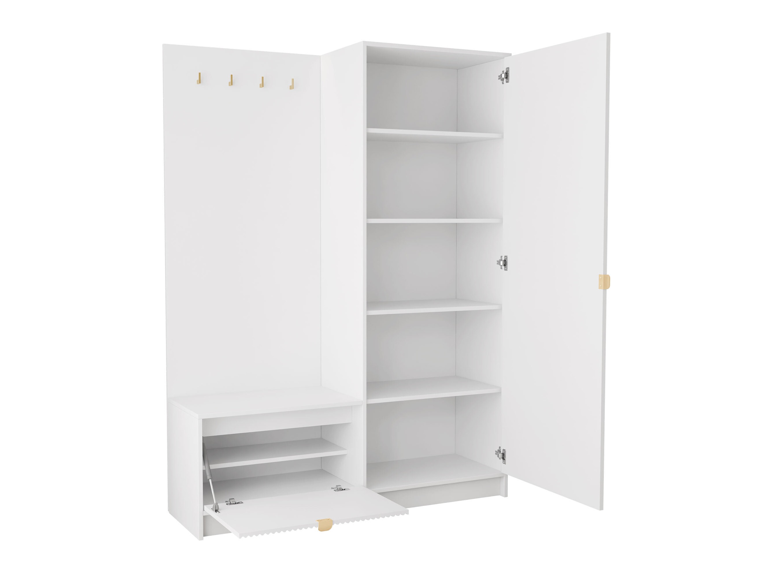 Hallway set Comfivo Larmire 128 (Beige)