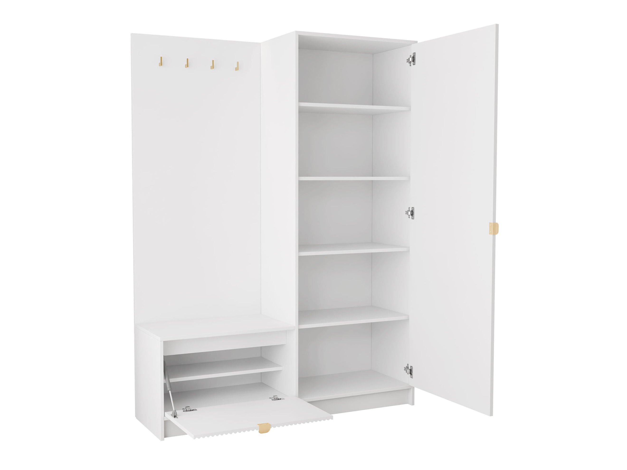 Hallway set Comfivo Larmire 128 (White)