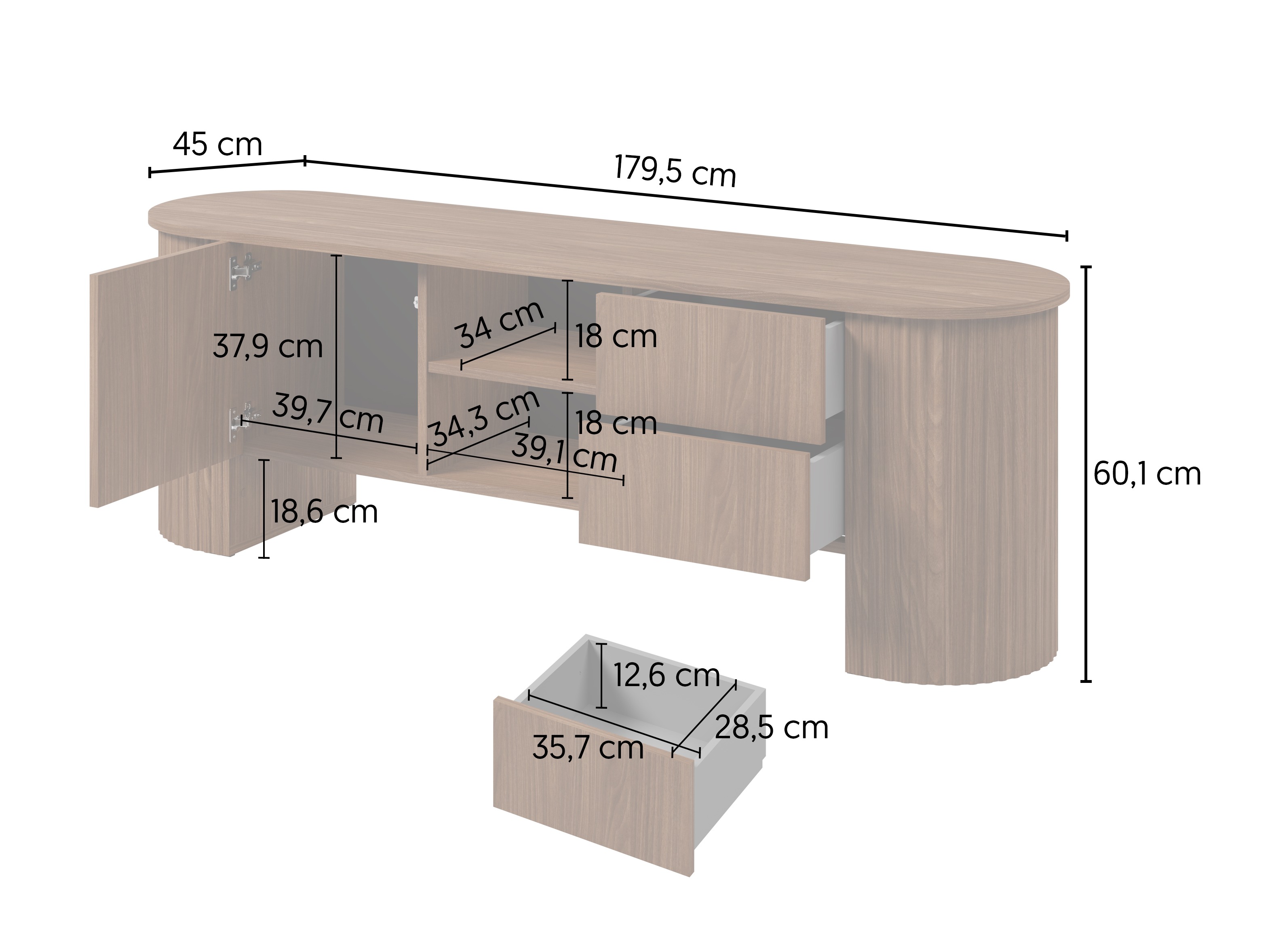 TV stand Vermoru 103