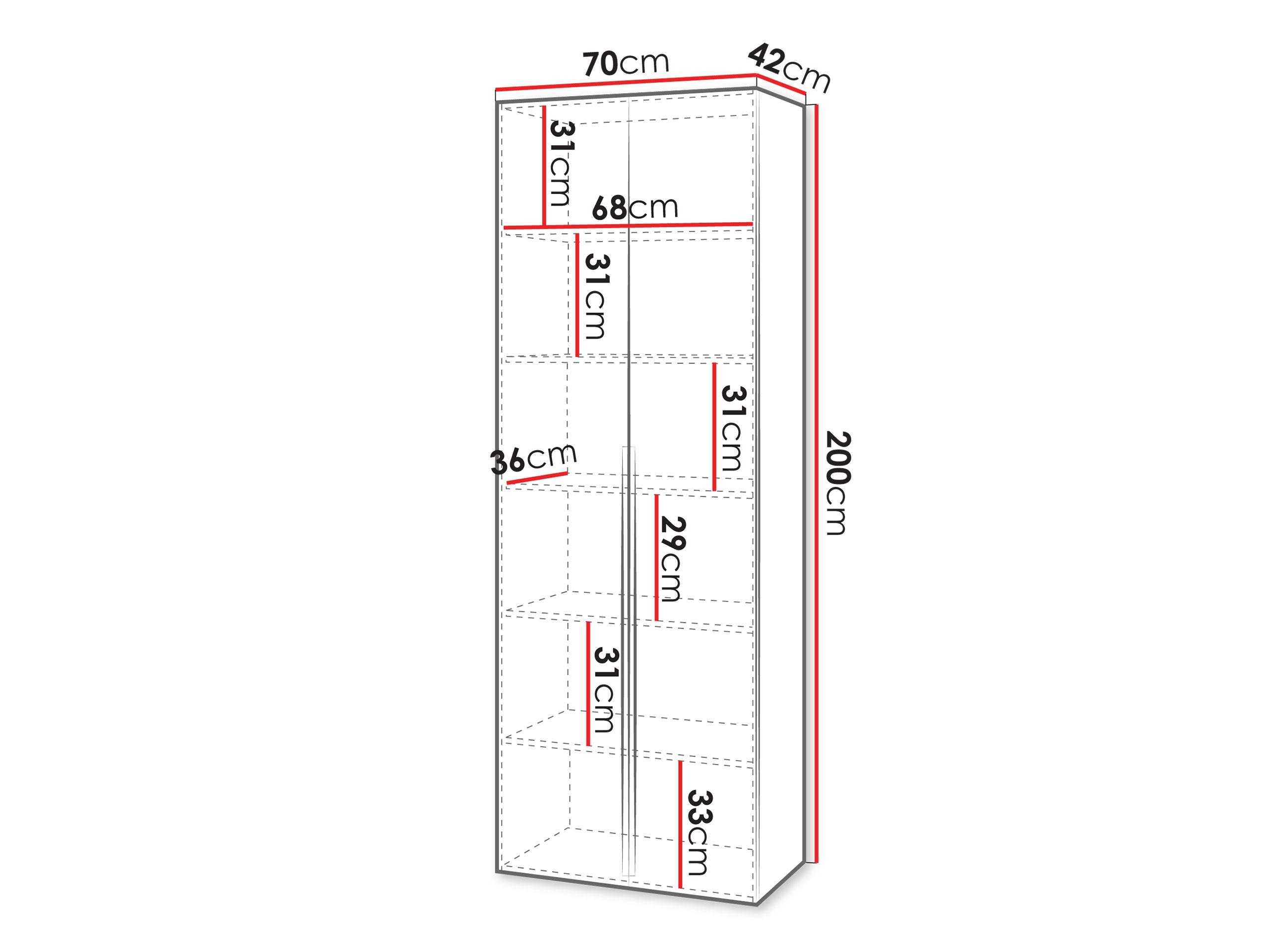 Bookcase Comfivo 578 (Walnut + Golden)
