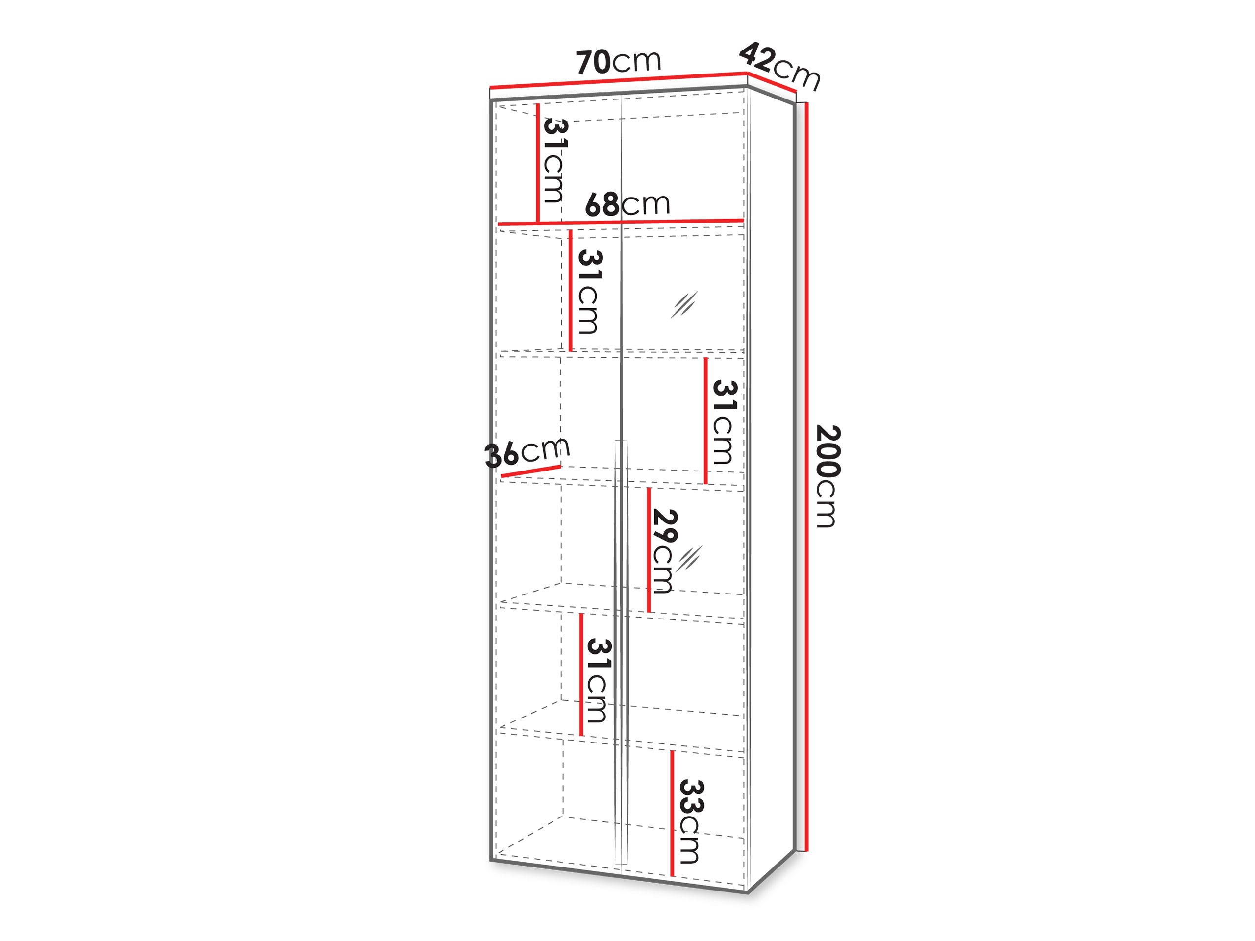 Bookcase Comfivo 579 (Walnut)