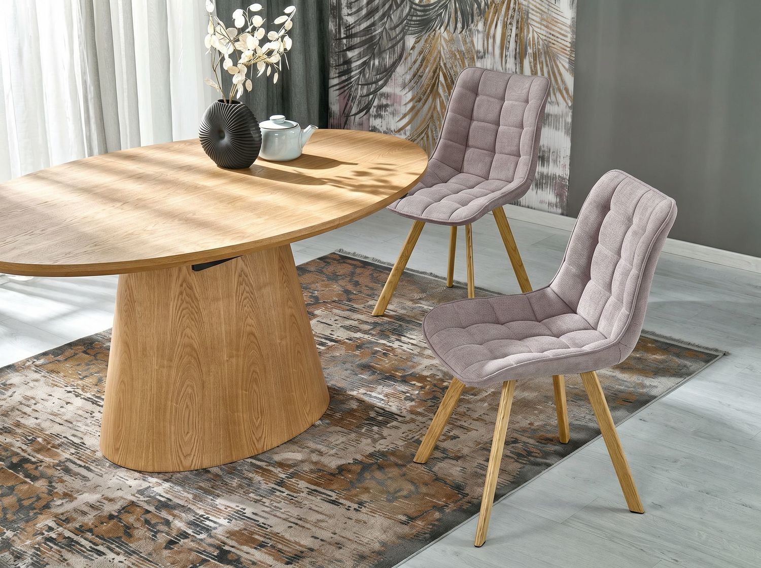 Chair Houston 739 (Grey + Light brown)