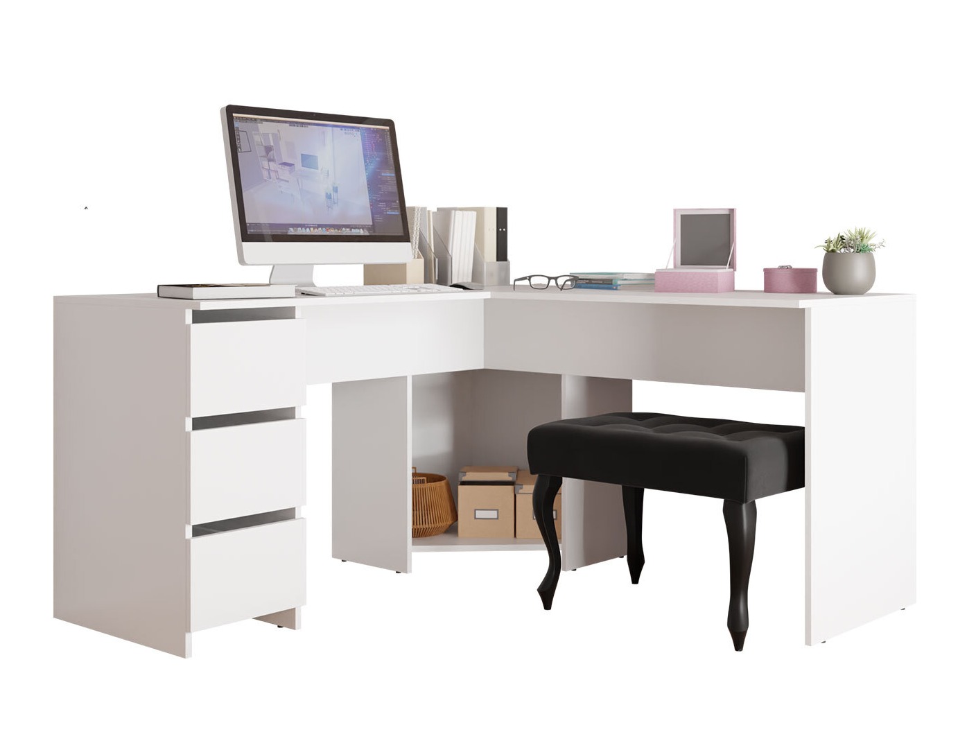 Corner desk Comfivo 576 (White)