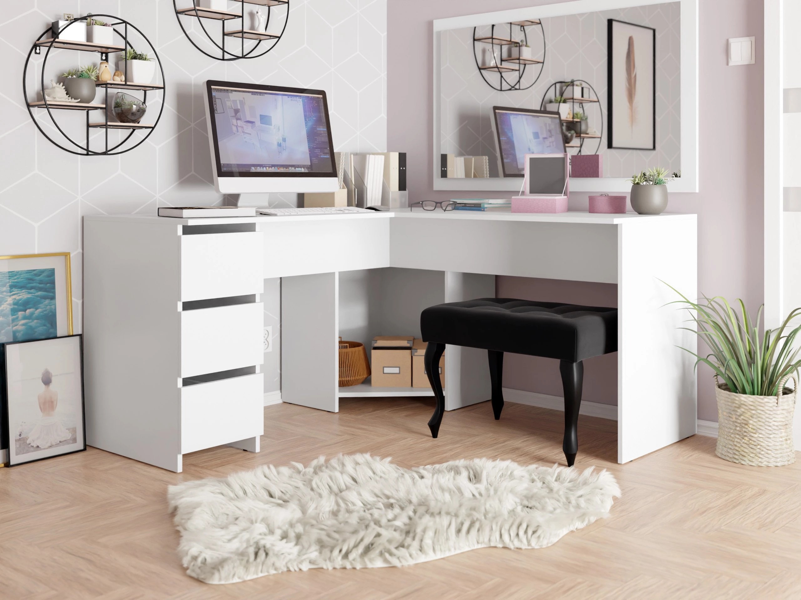Corner desk Comfivo 576 (White)
