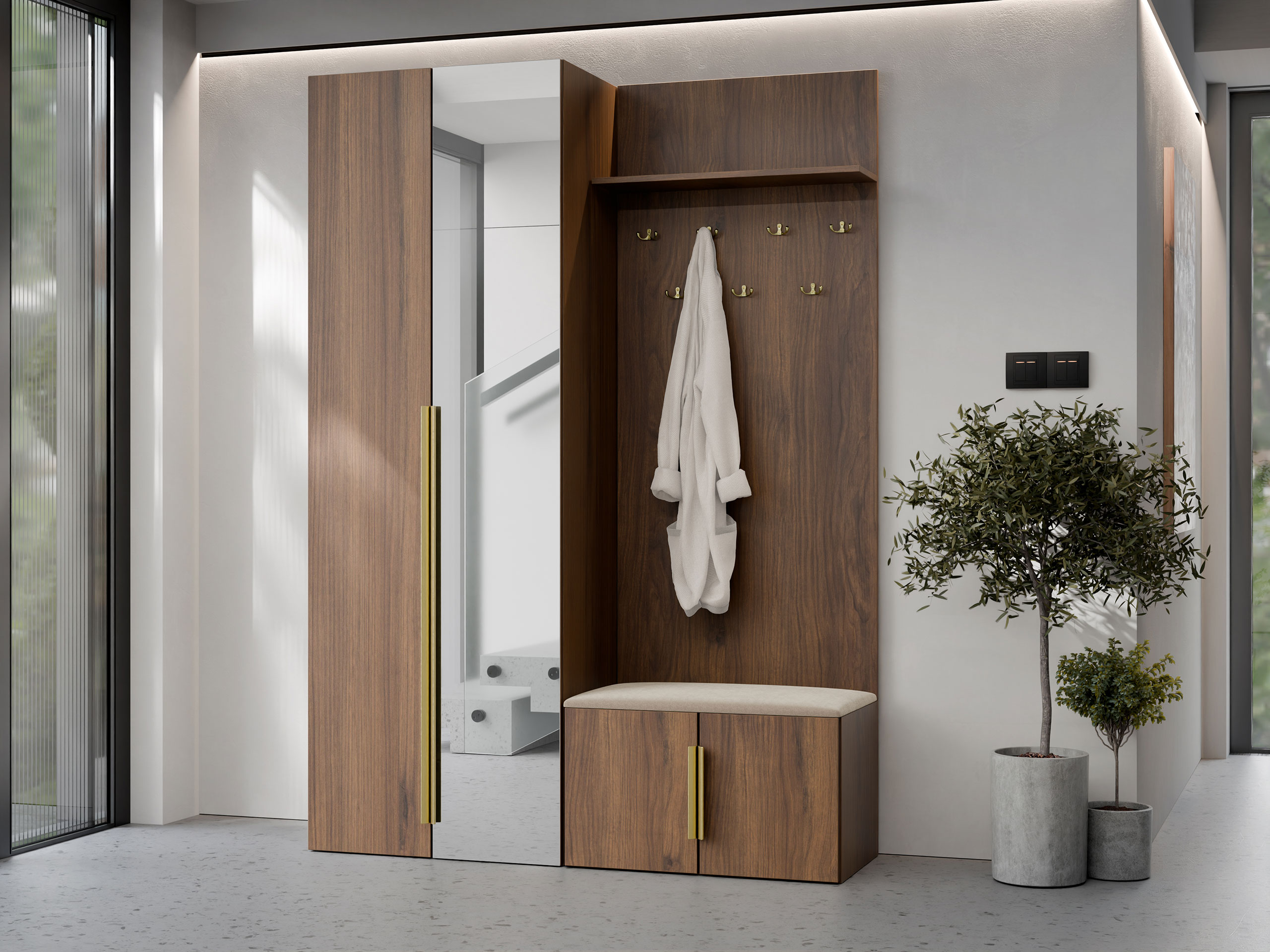 Hallway set Comfivo 583 (Walnut)