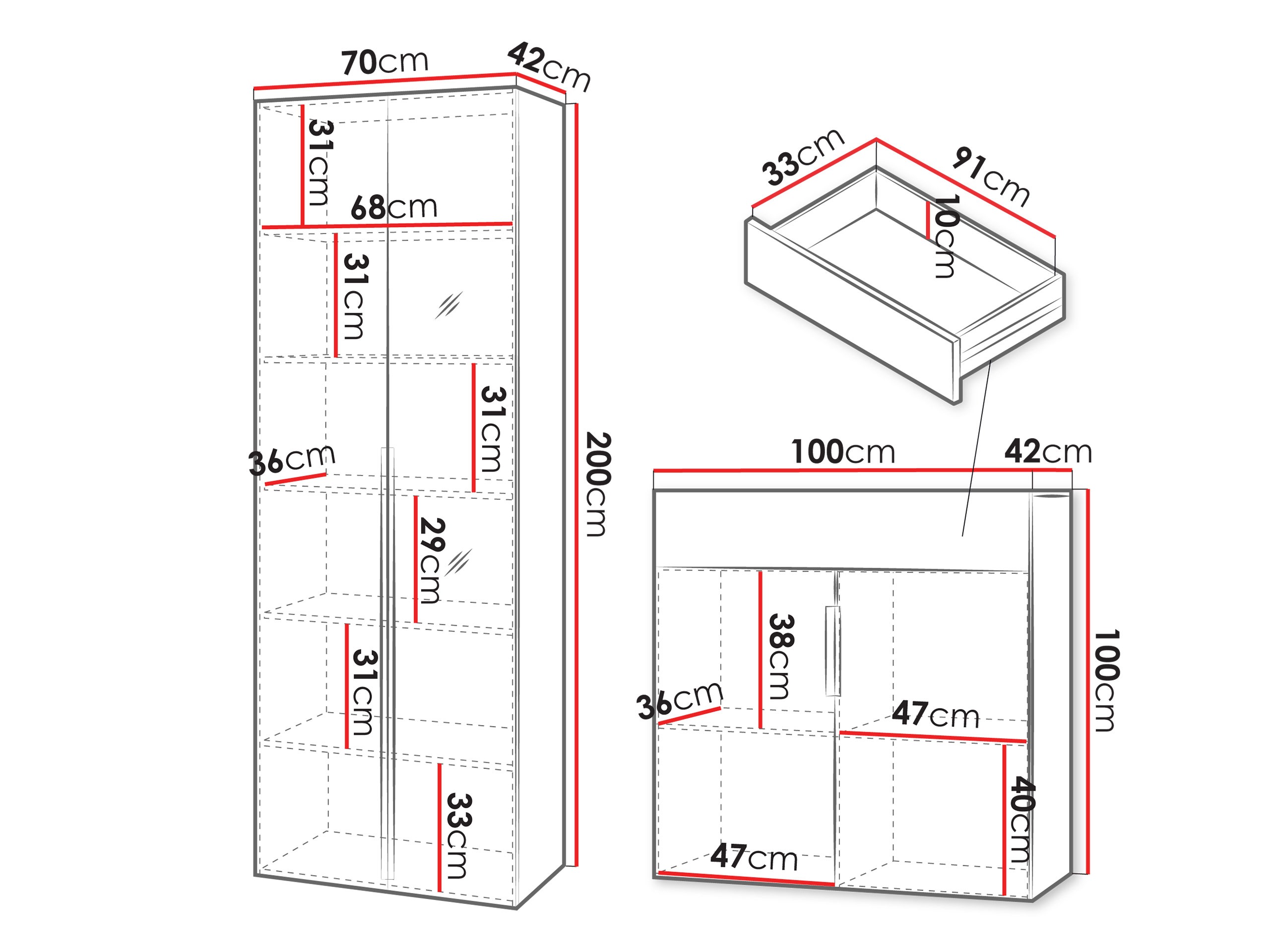 Hallway set Comfivo Auditor II (Walnut)