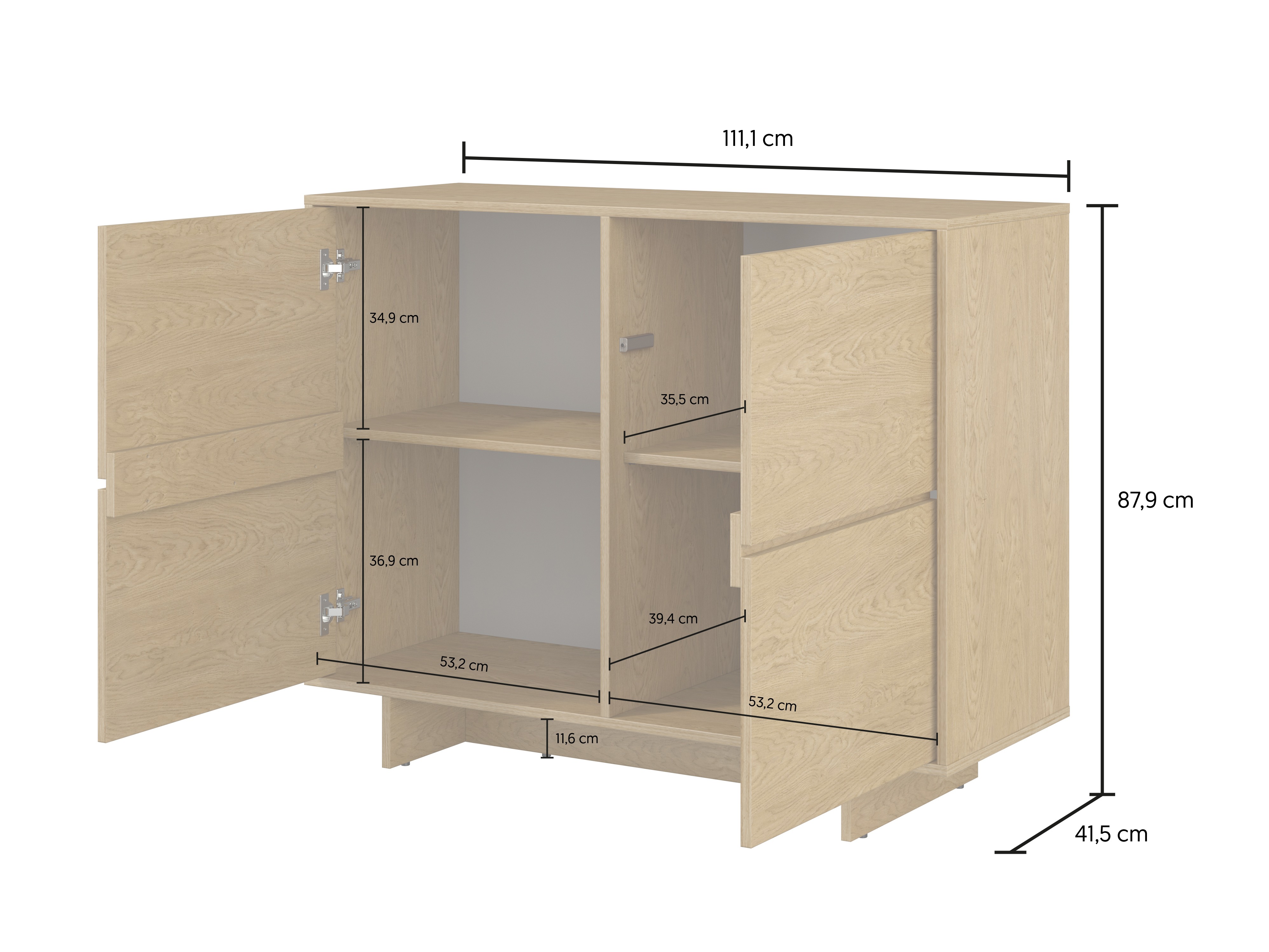 Sideboard Cavbali 100 (Light wood)