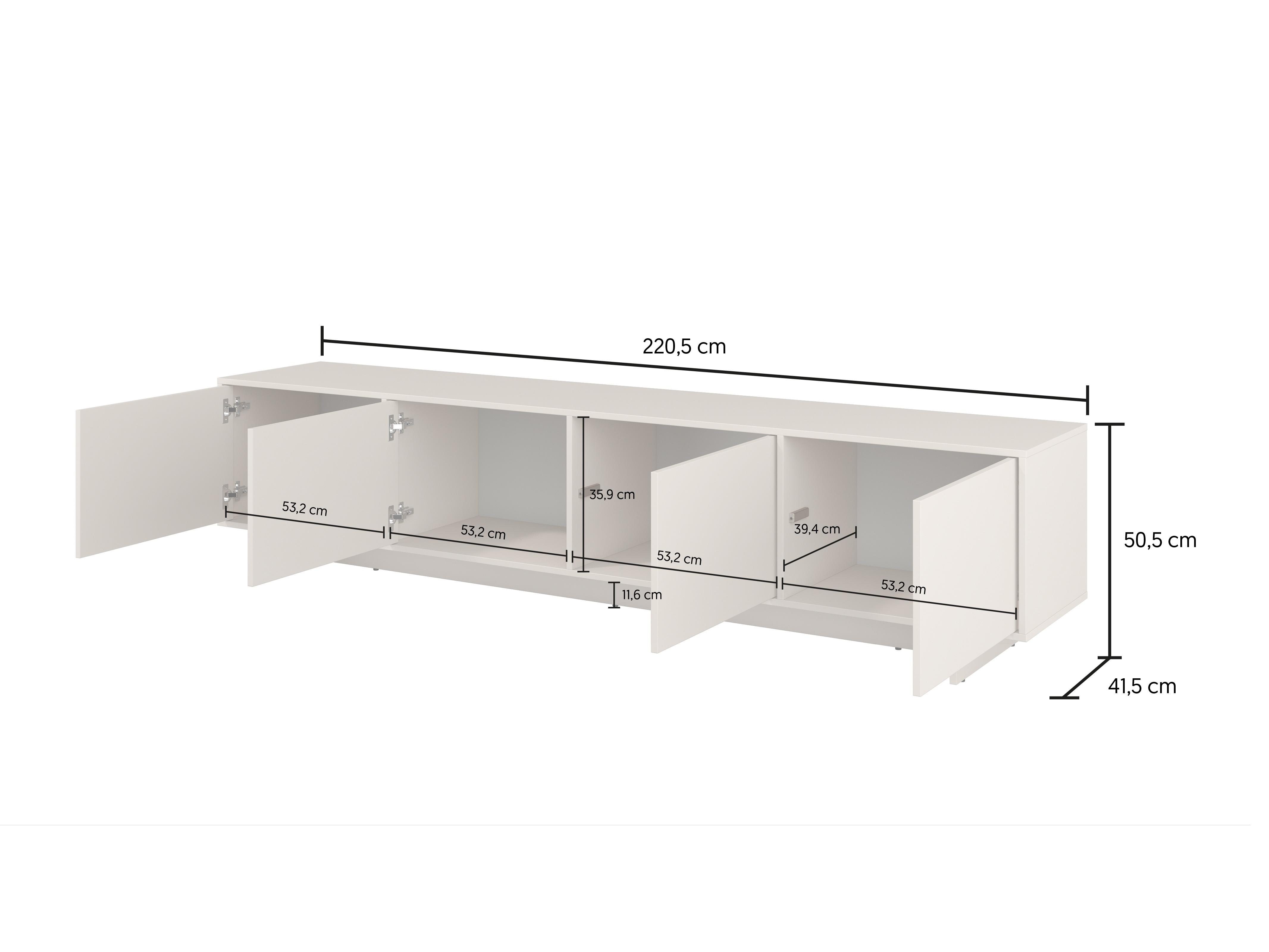 TV stand Cavbali 101 (Cashmere)