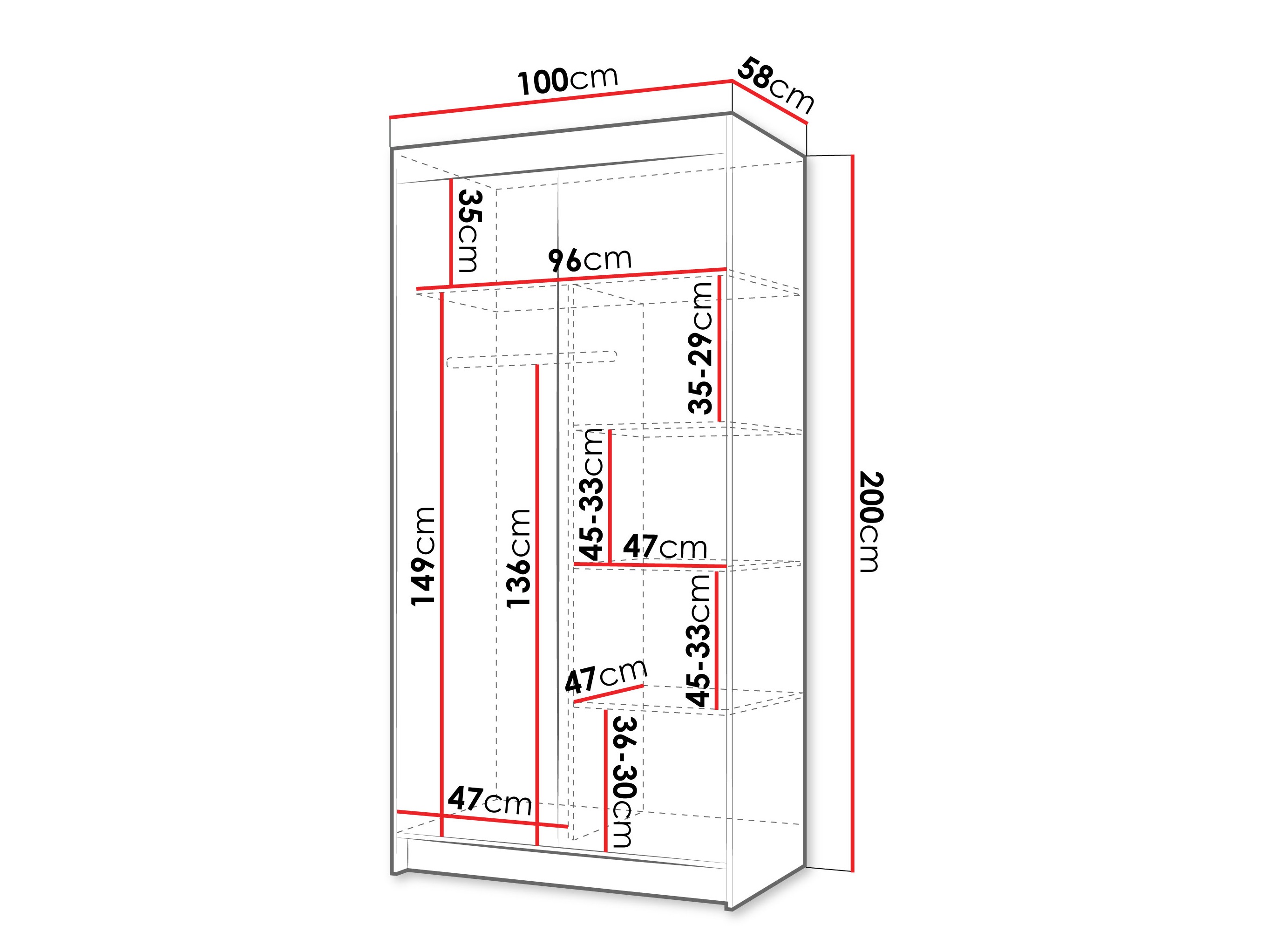 Wardrobe Closico Populus III