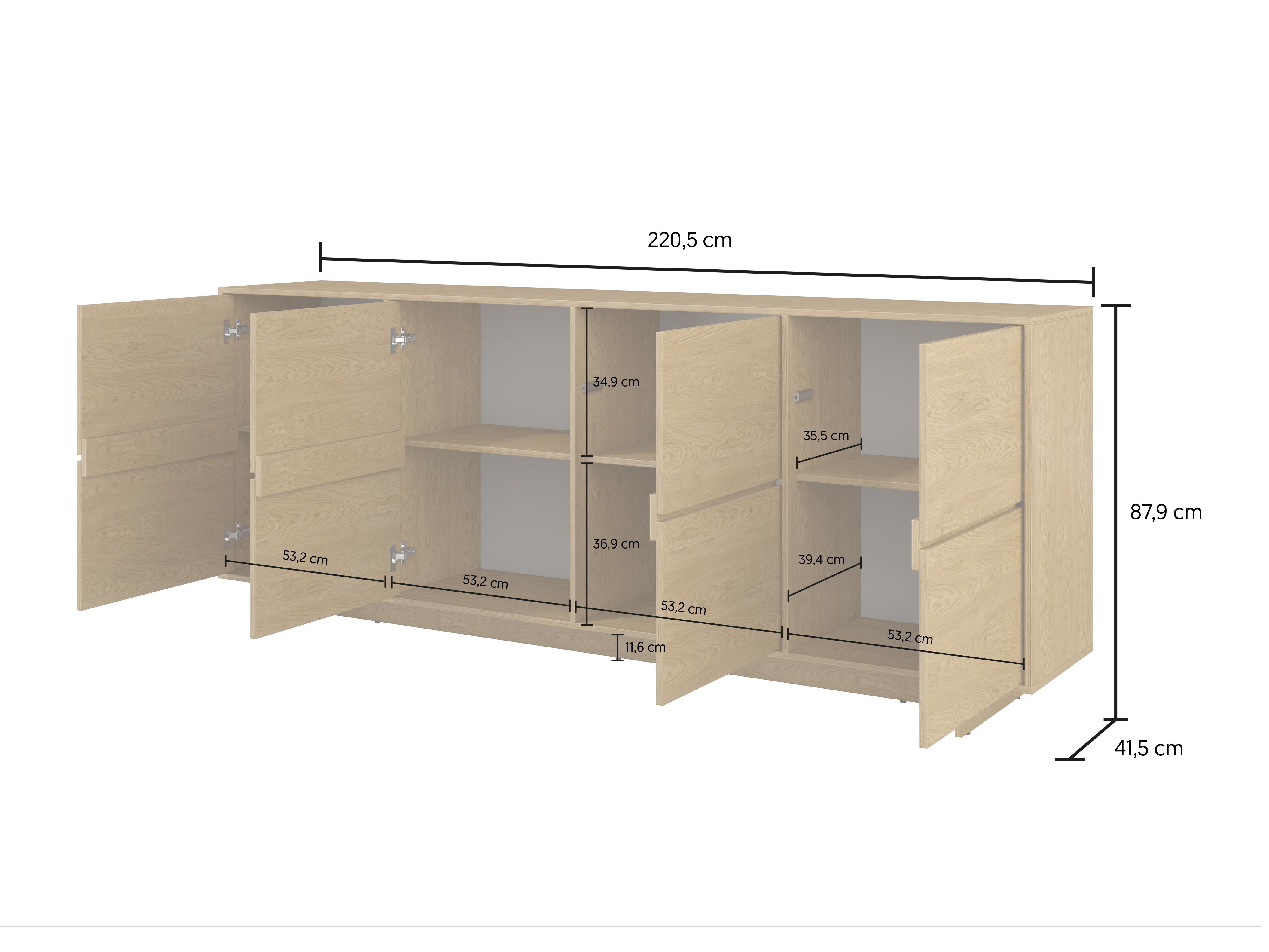 Living room set Cavbali 103 (Light wood)