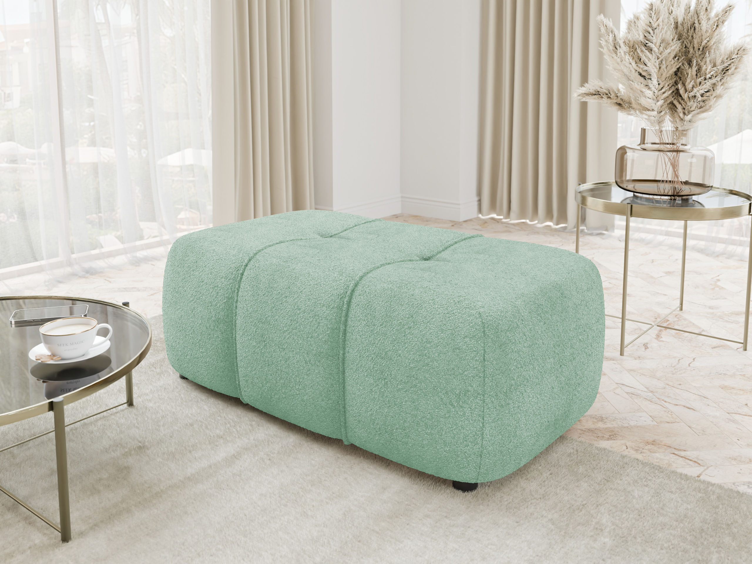 Upholstered bench Comfivo Laurus (Coral 55)