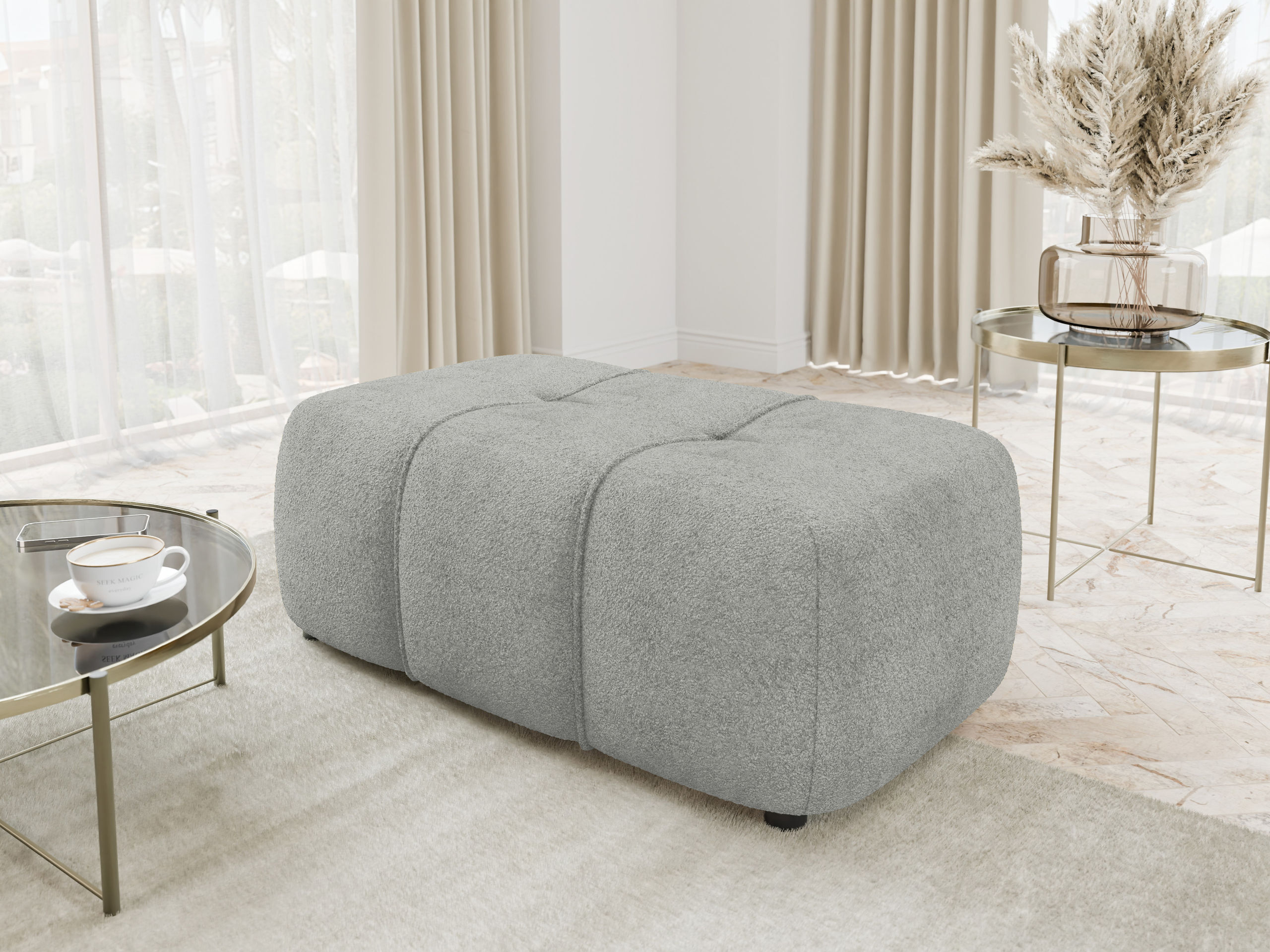 Upholstered bench Comfivo Laurus (Coral 75)