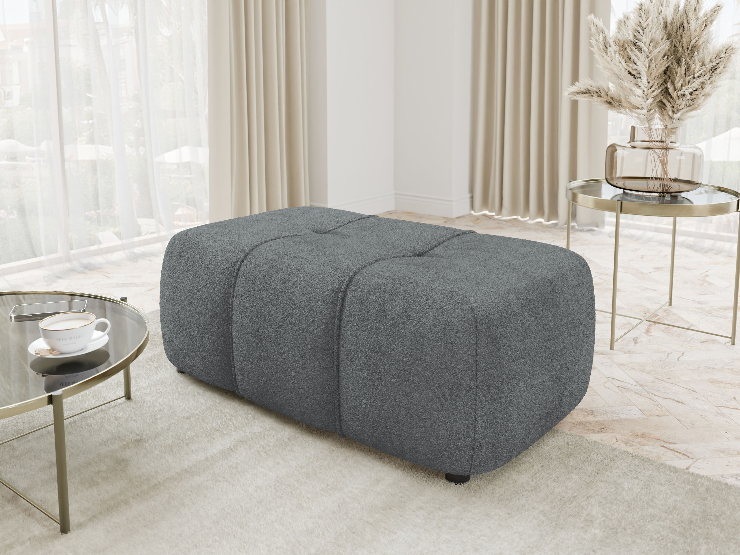Upholstered bench Comfivo Laurus (Coral 80)
