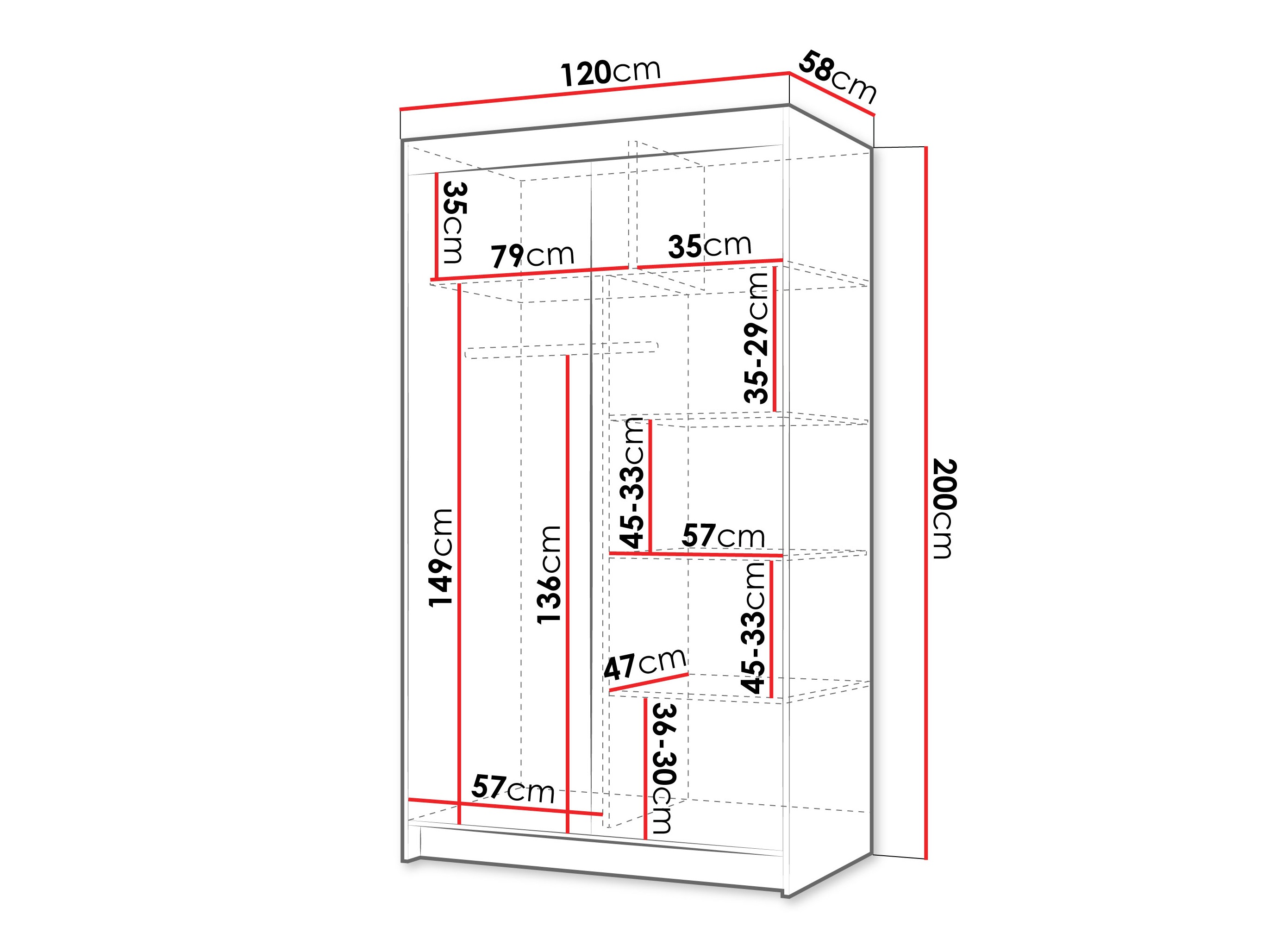 Wardrobe Closico Populus VI
