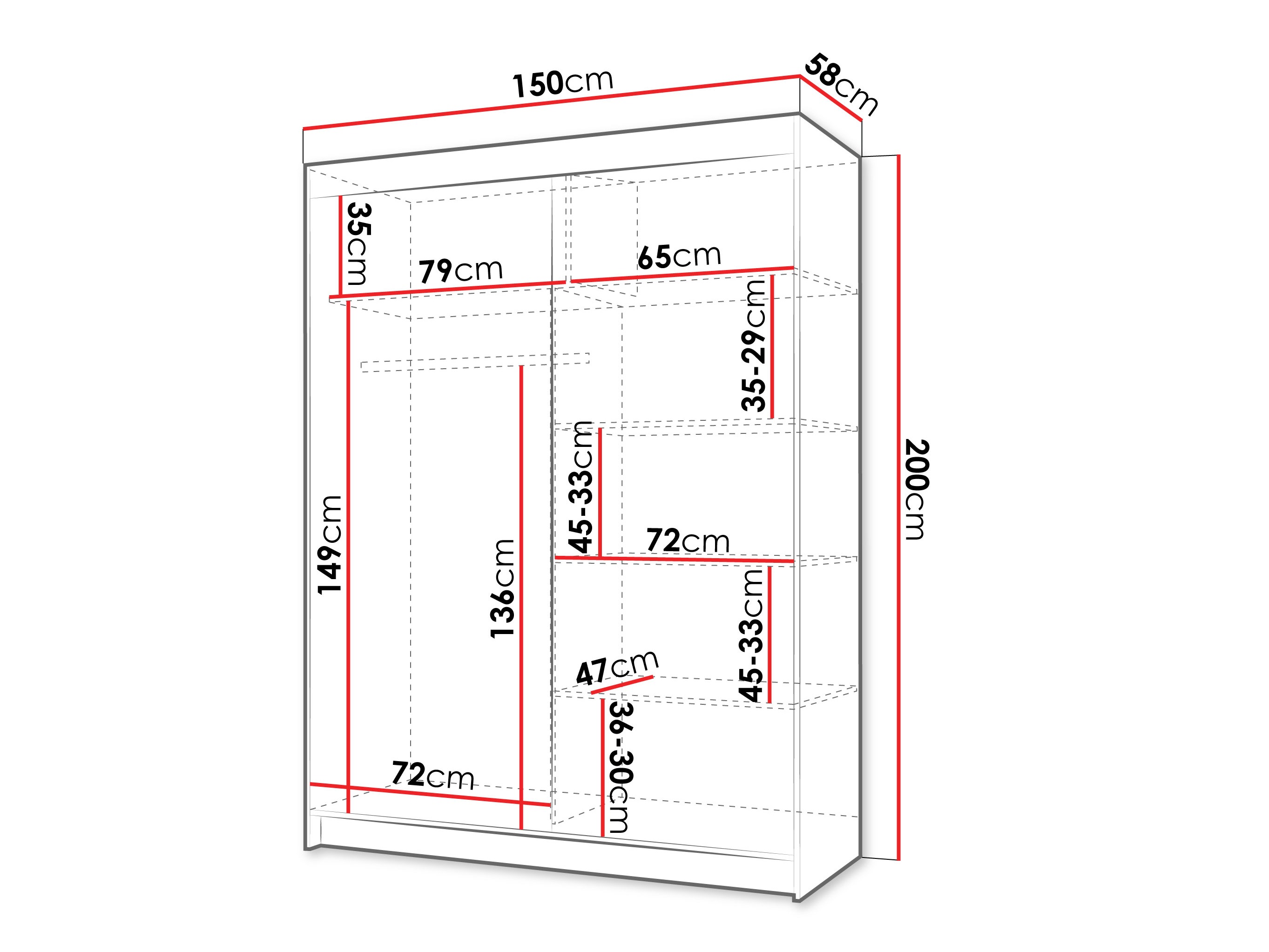 Wardrobe Closico Populus VII