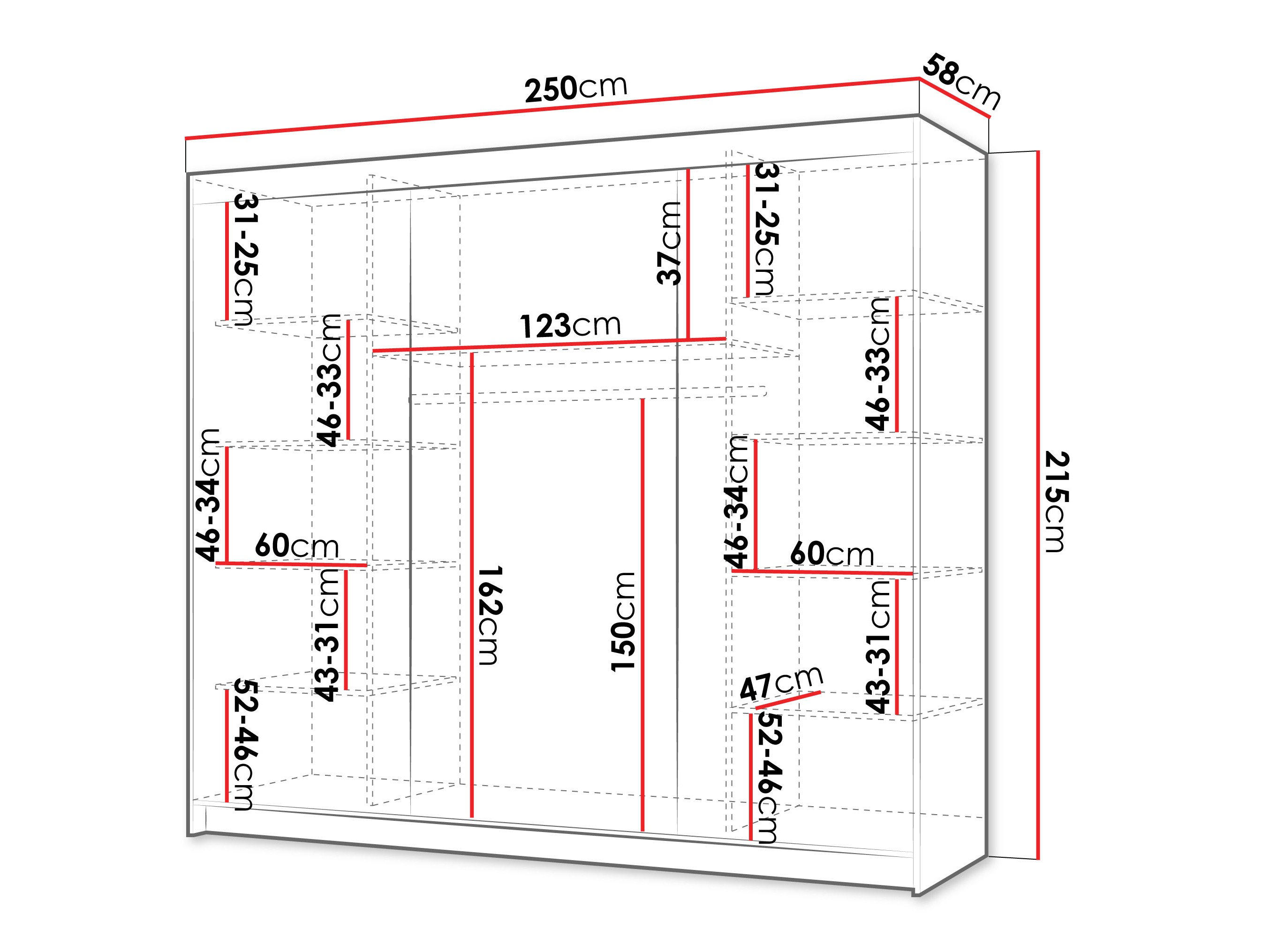 Wardrobe Closico Populus XVII