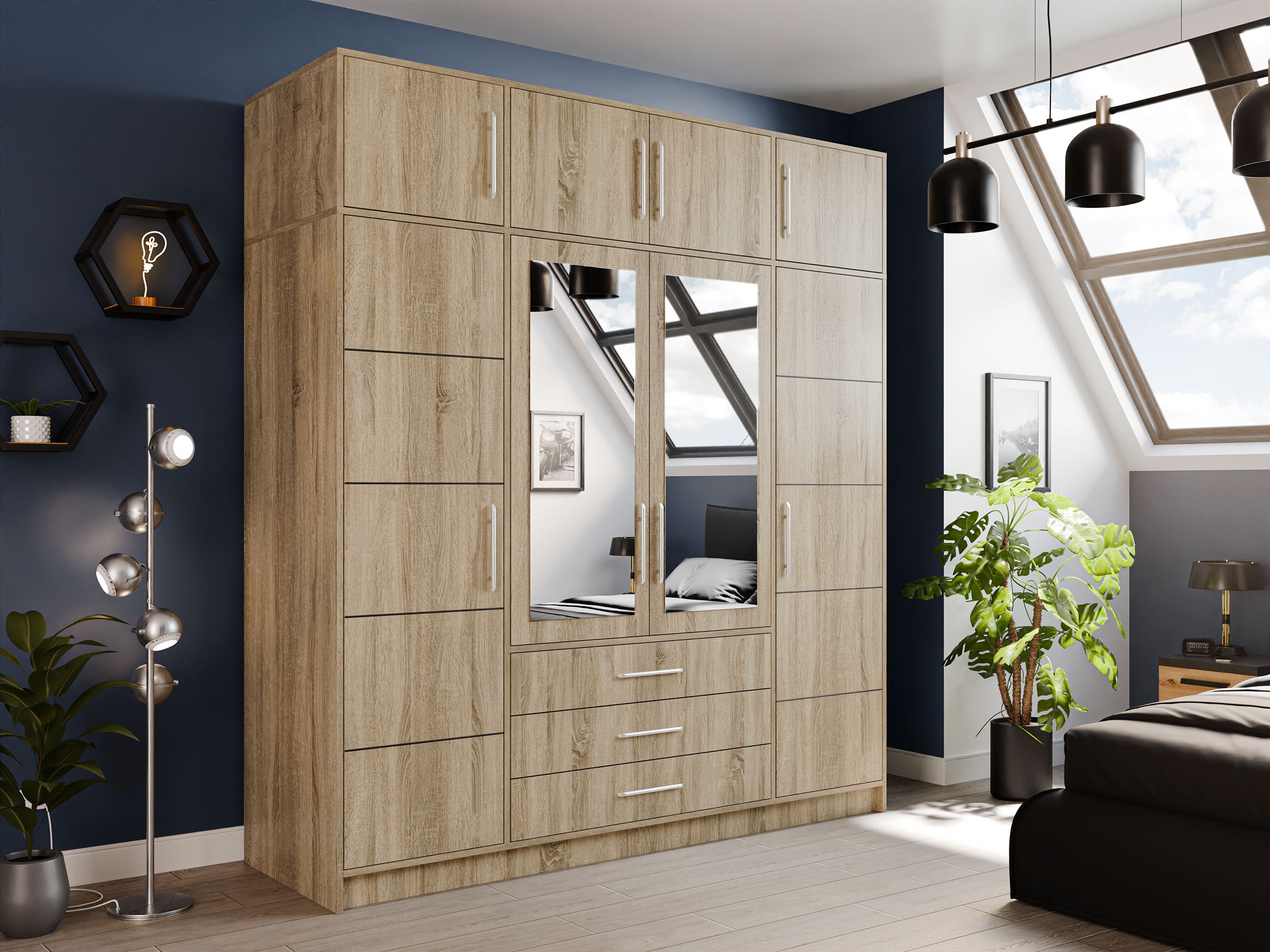 Wardrobe Dortivu I (Sonoma oak)