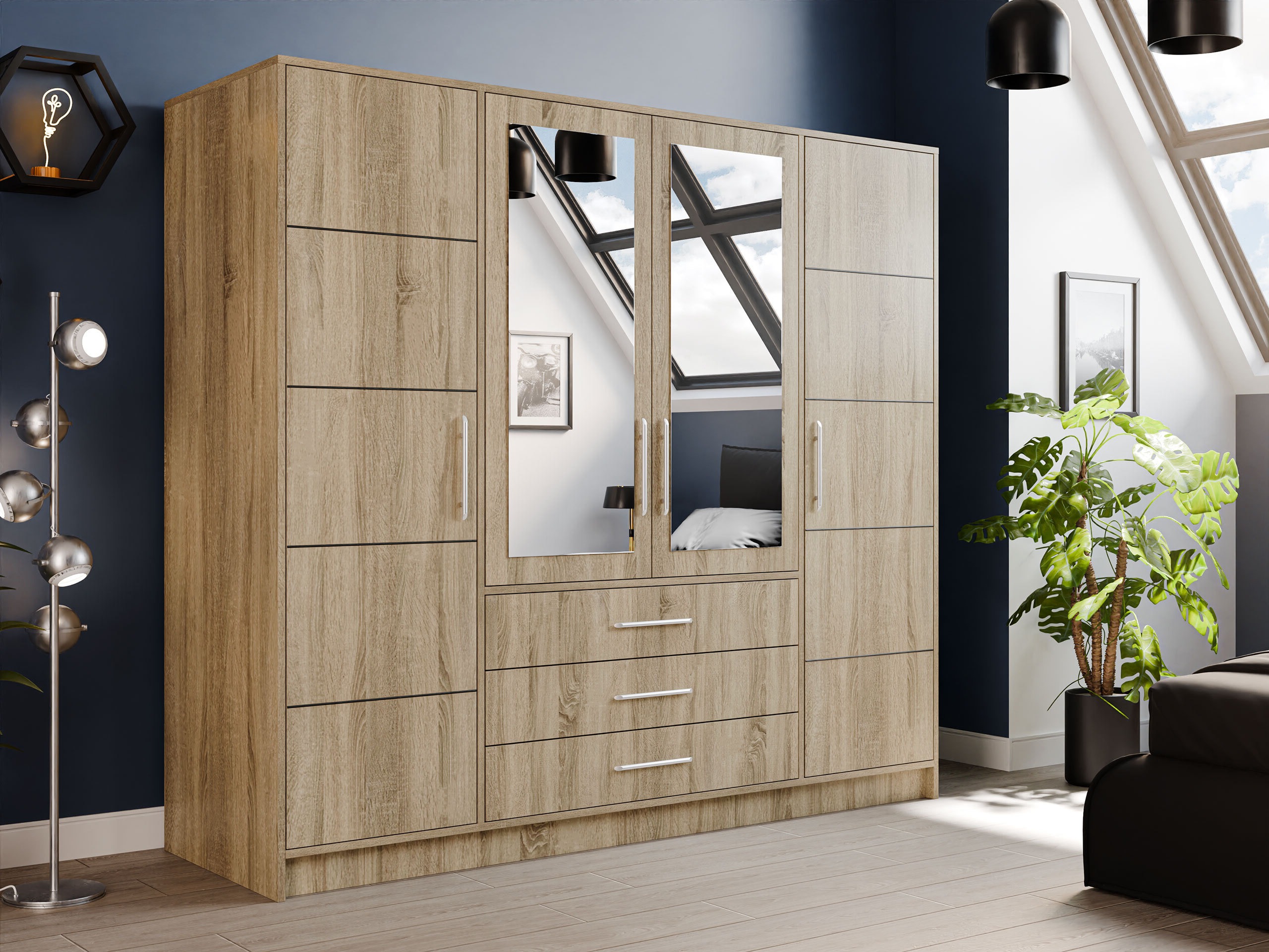 Wardrobe Dortivu (Sonoma oak)