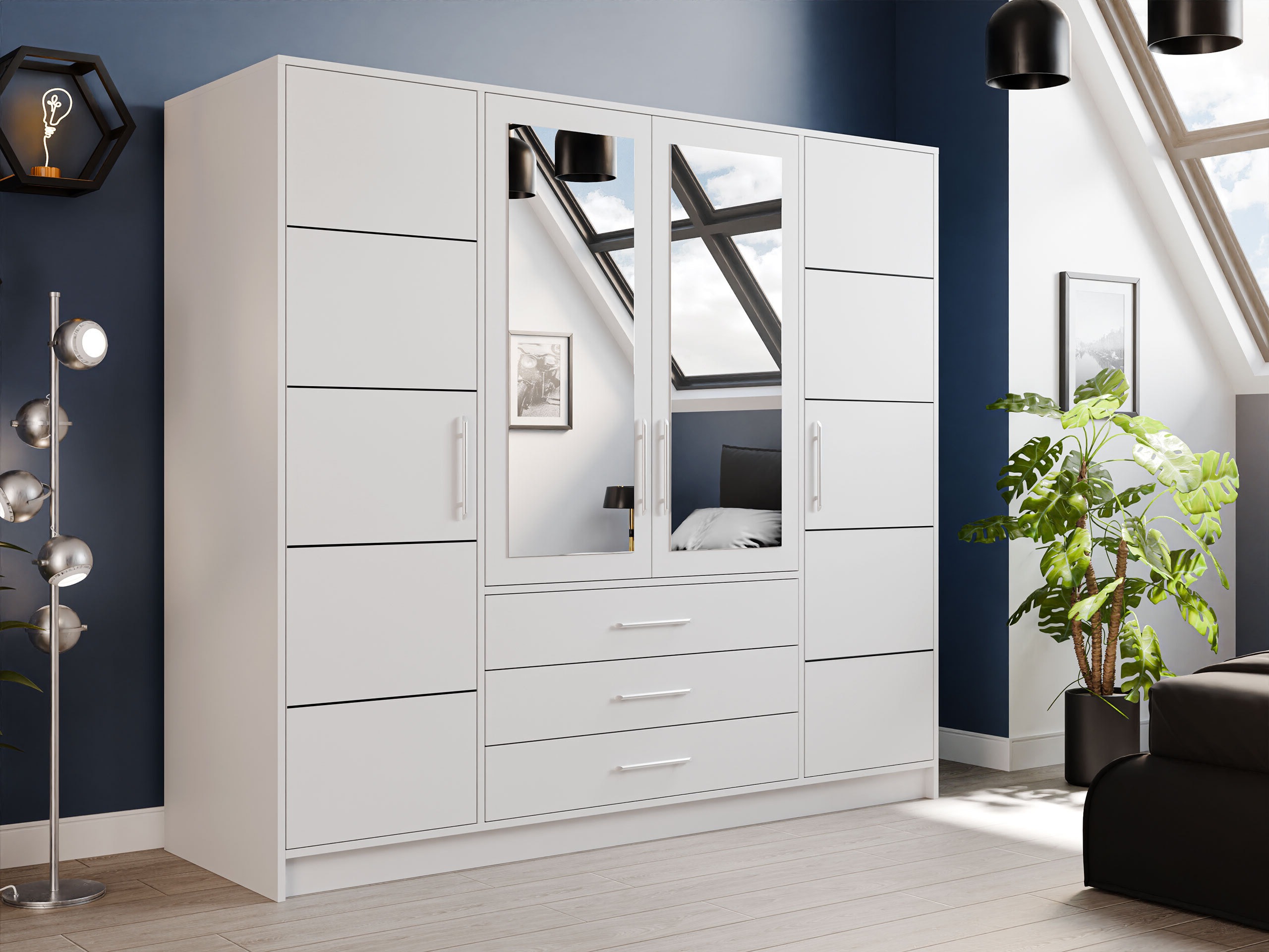 Wardrobe Dortivu (White)