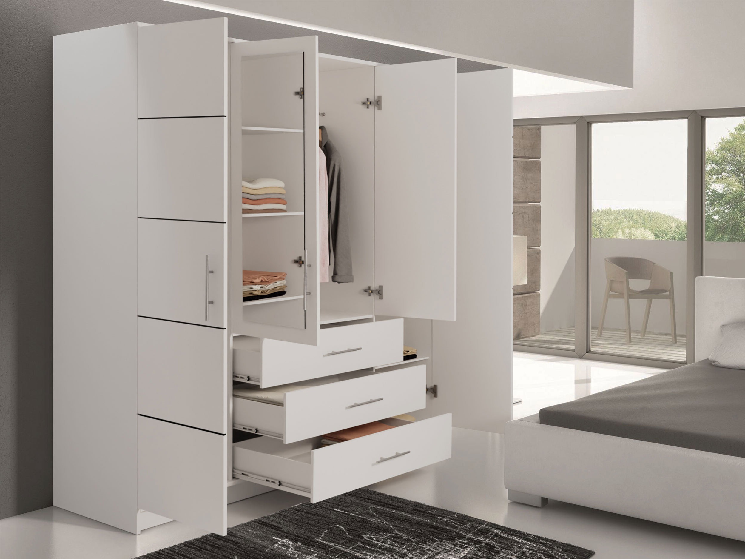 Wardrobe Dortivu (White)